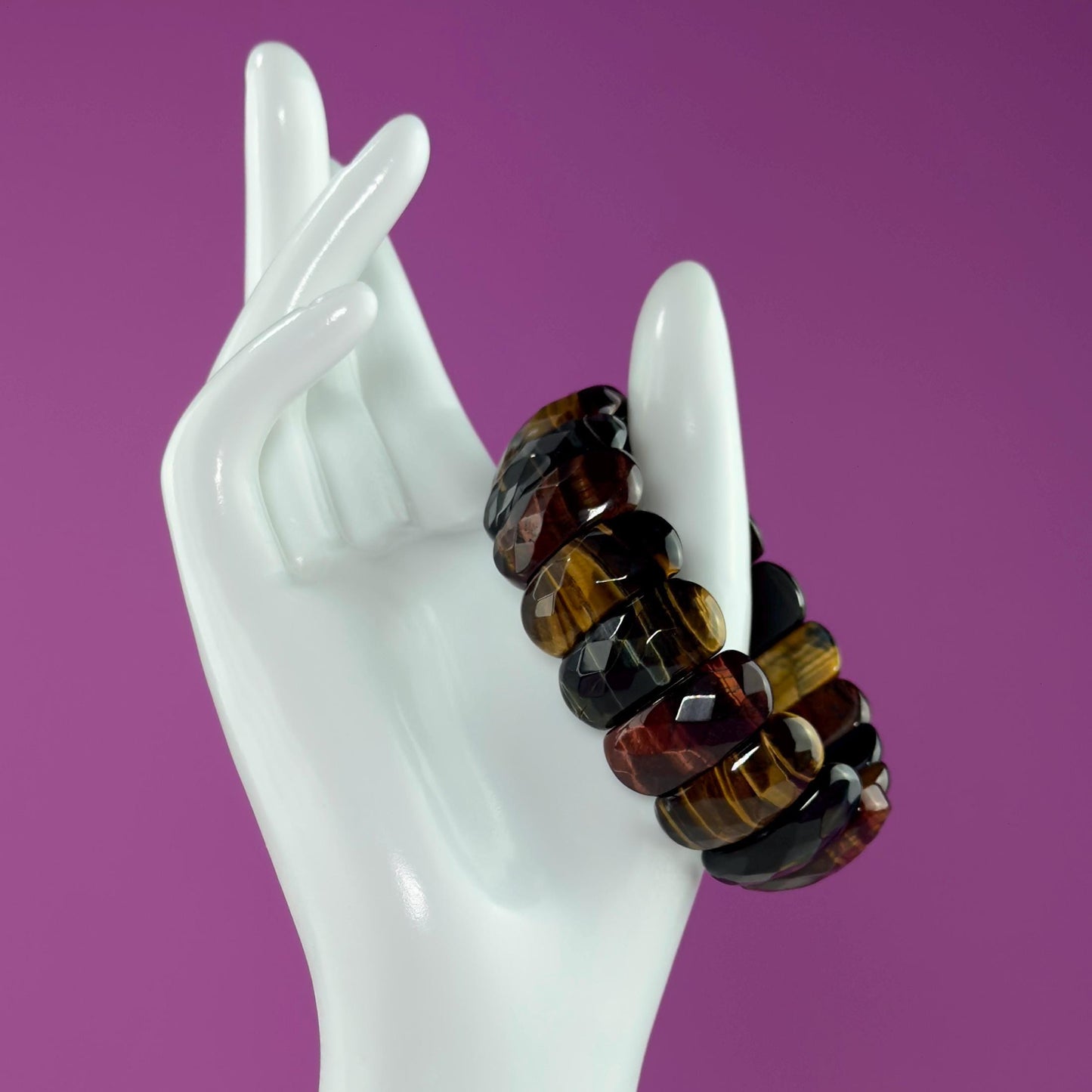 Colorful Tiger Eye Bangle