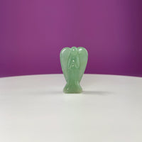 Large Mini Green Aventurine Angel Carving