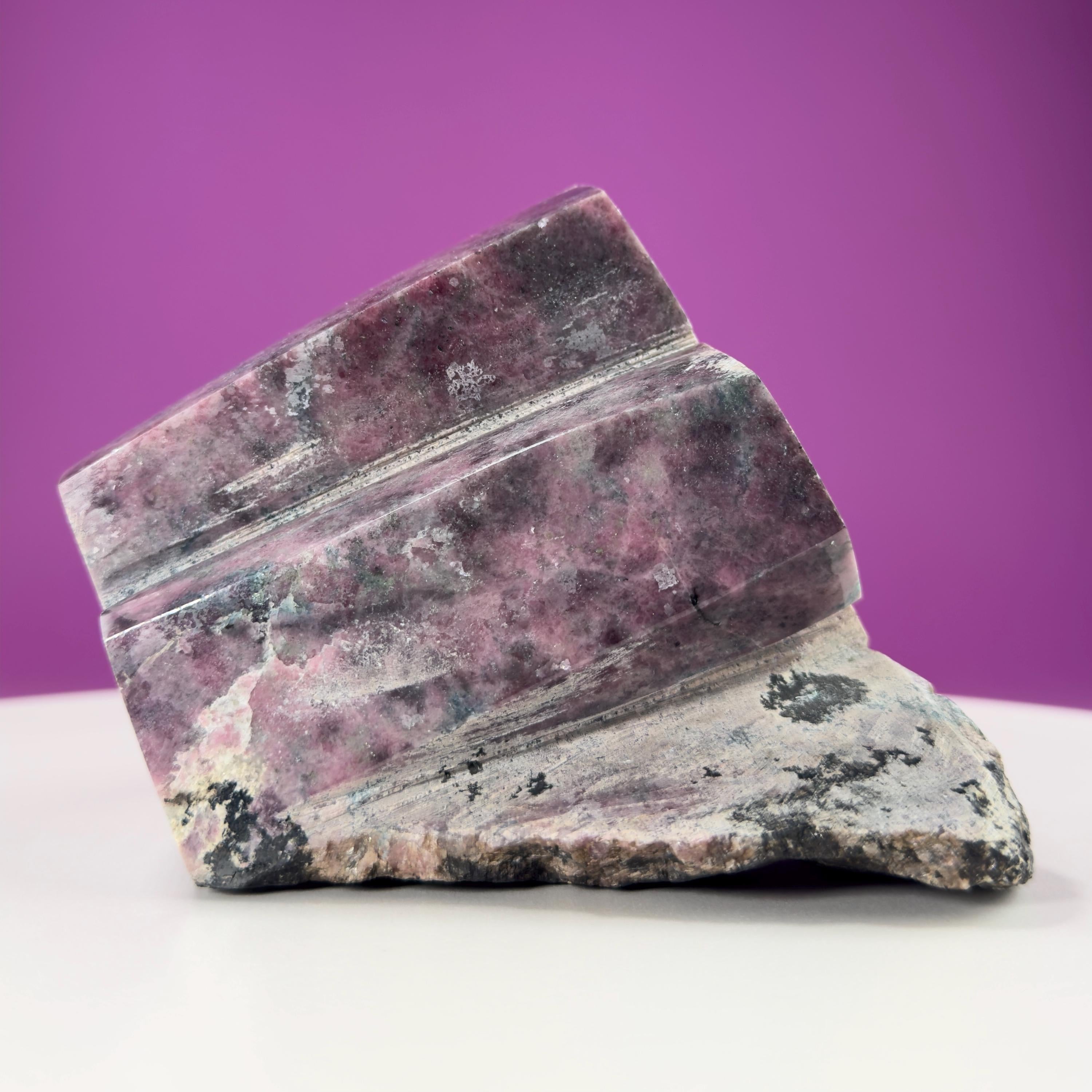 Rhodonite Beryl Specimen (Brazil), Double Beryl – AkoniCrystals