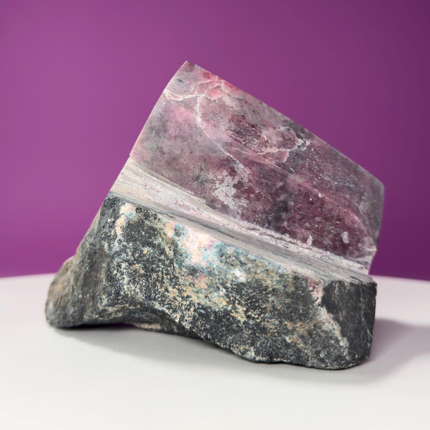 Rhodonite Beryl Specimen (Brazil), Double Beryl