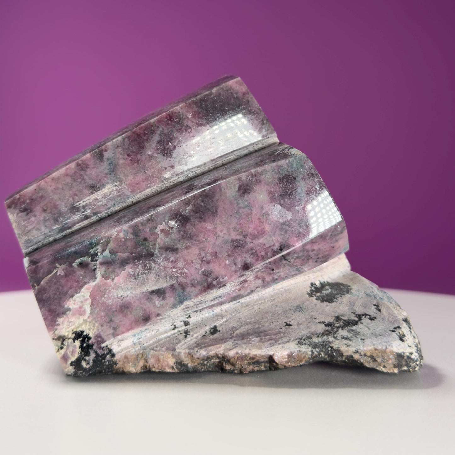 Rhodonite Beryl Specimen (Brazil), Double Beryl