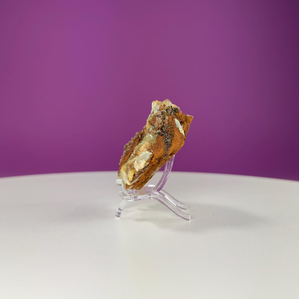 Adamite Specimen on Matrix (Mexico) (Includes Acrylic Stand)