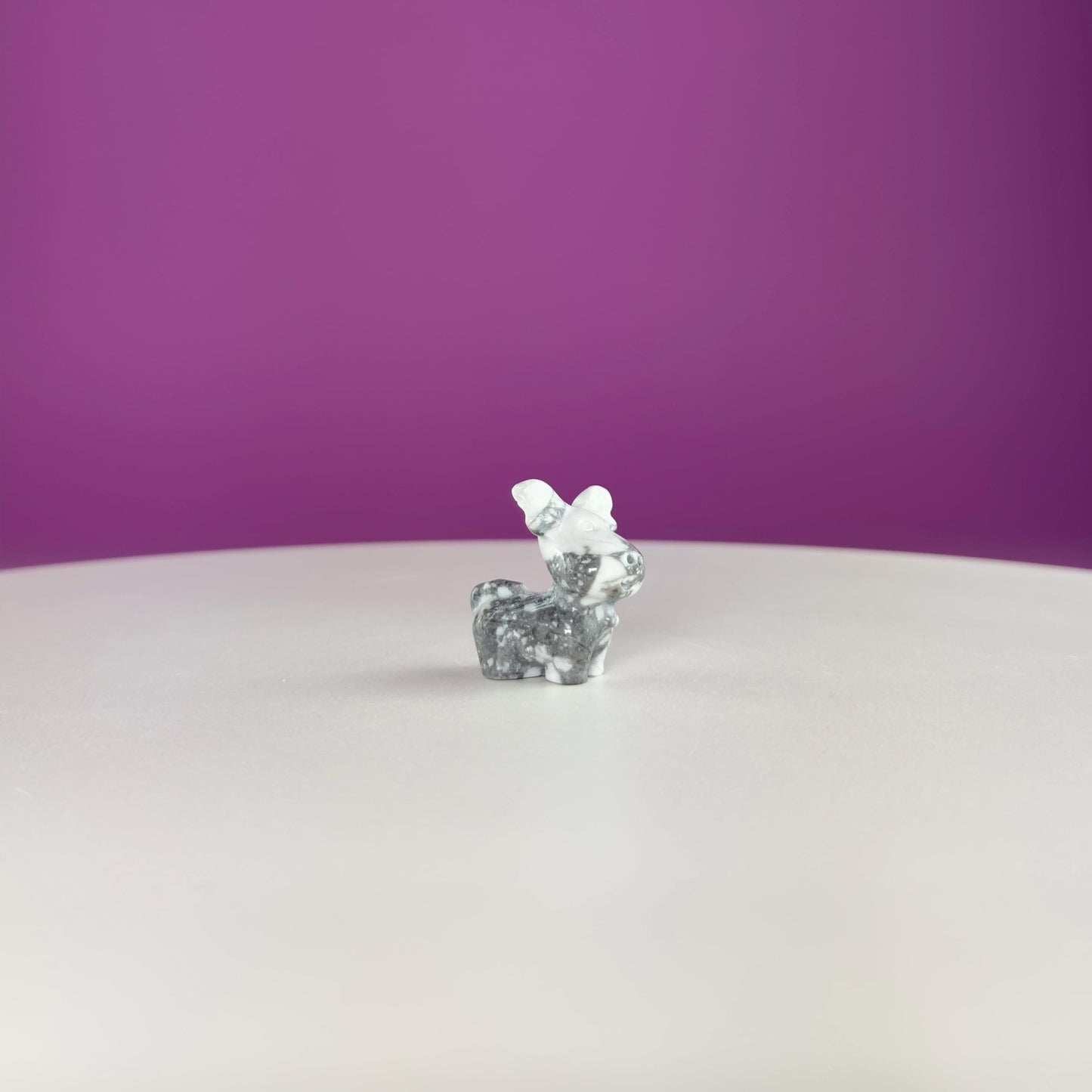 Small Mini Reindeer Crystal Carving-Choice of Stone