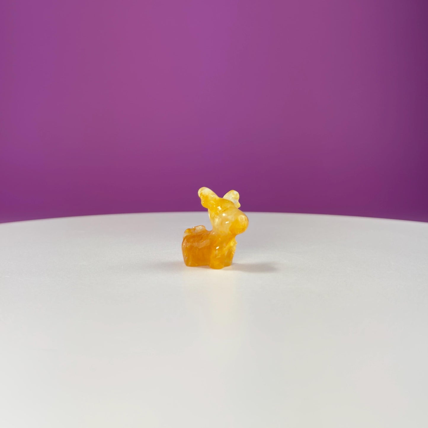 Small Mini Reindeer Crystal Carving-Choice of Stone