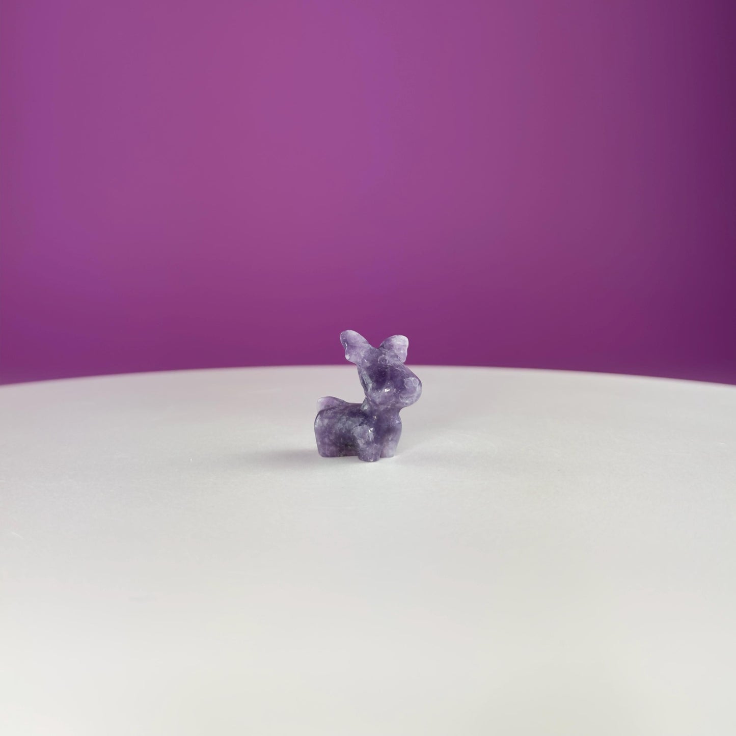 Small Mini Reindeer Crystal Carving-Choice of Stone