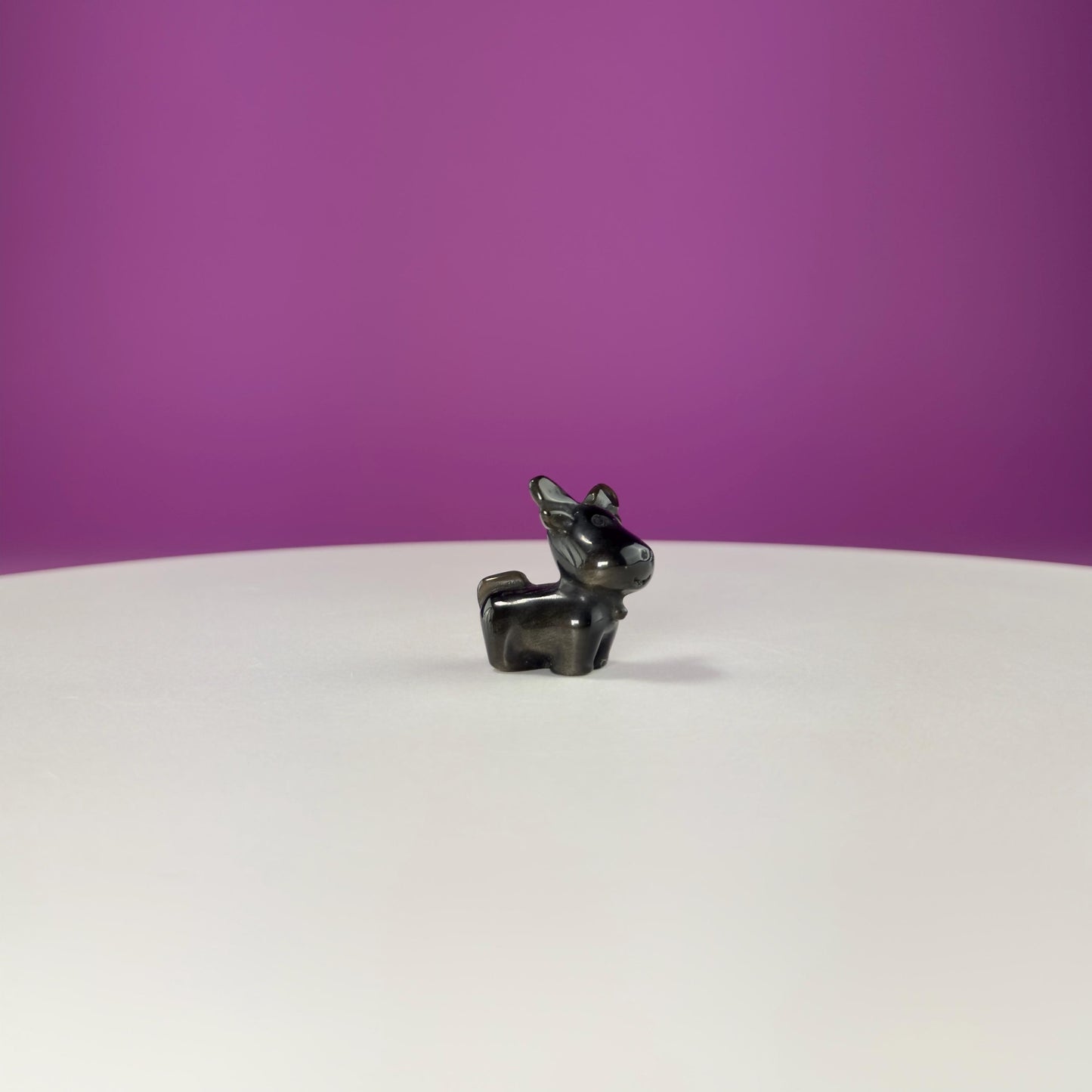 Small Mini Reindeer Crystal Carving-Choice of Stone