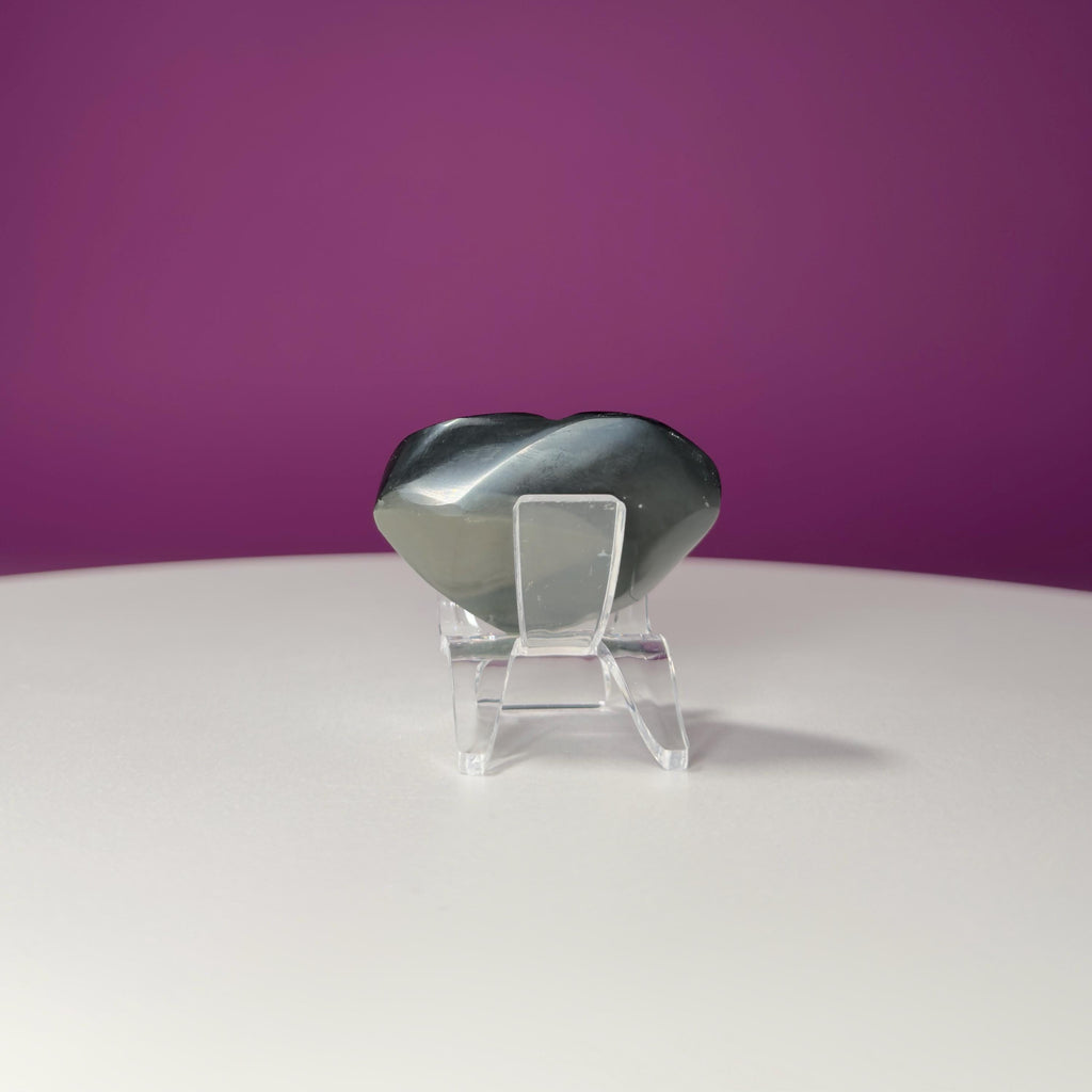 Mini Rainbow Obsidian Heart Carving (Mexico)