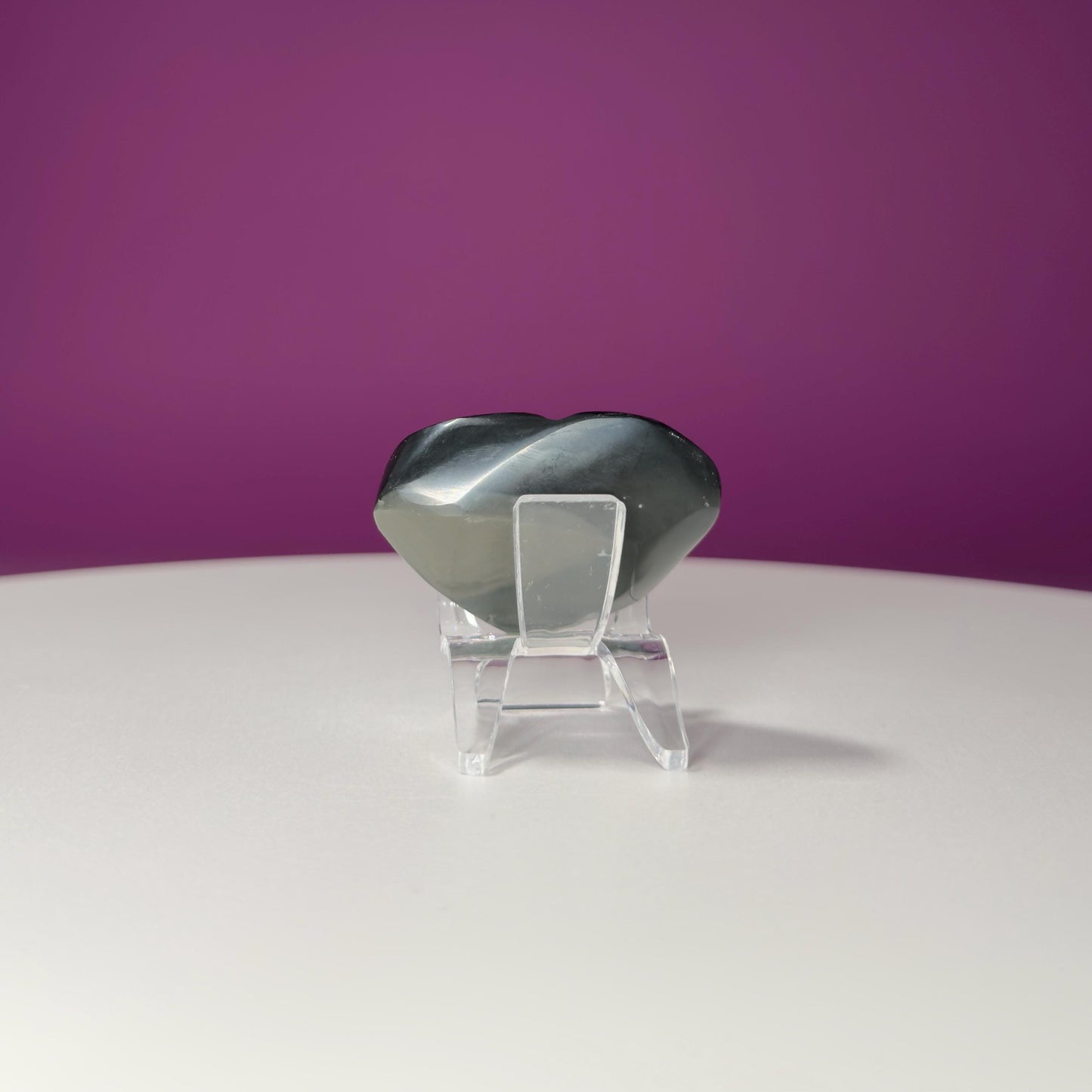 Mini Rainbow Obsidian Heart Carving (Mexico)