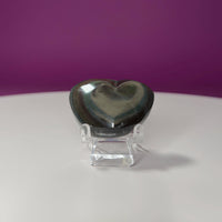 Mini Rainbow Obsidian Heart Carving (Mexico)