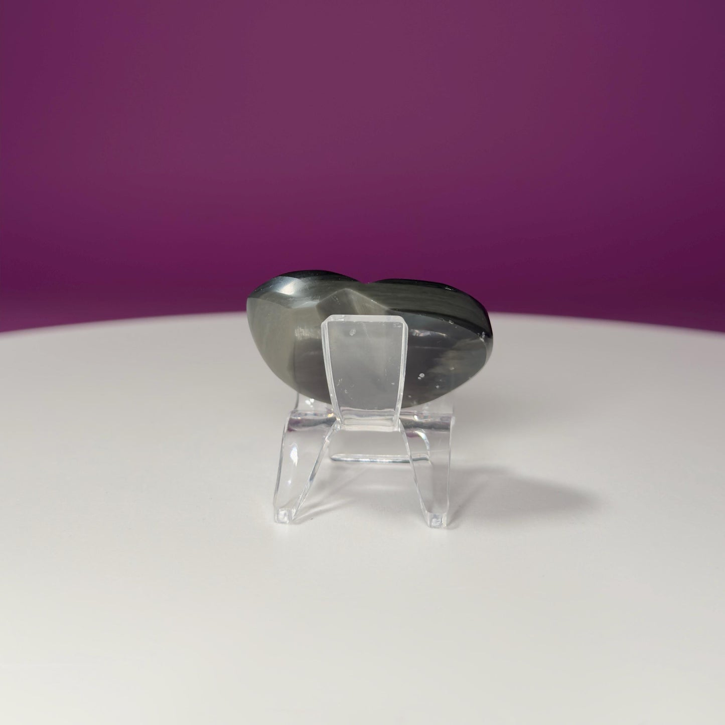 Mini Rainbow Obsidian Heart Carving (Mexico)