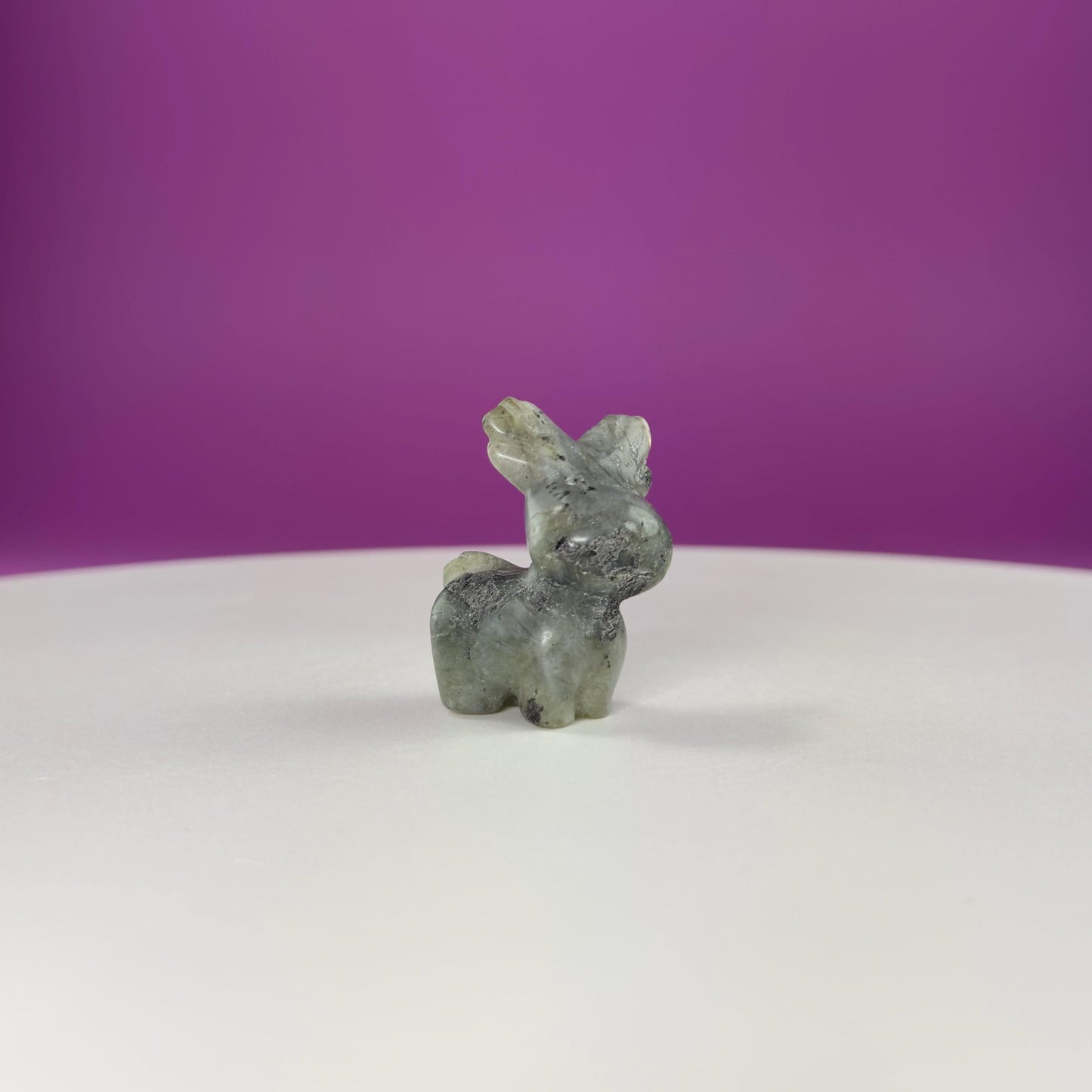 Mini Reindeer Crystal Carving-Choice of Stone, Mini Collectable