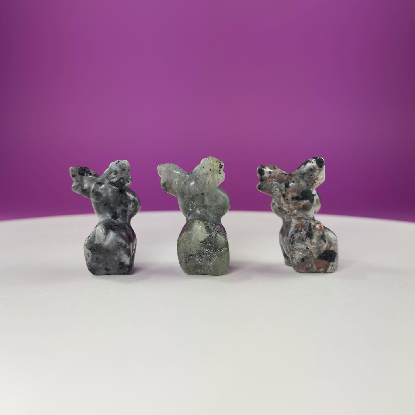 Mini Reindeer Crystal Carving-Choice of Stone, Mini Collectable
