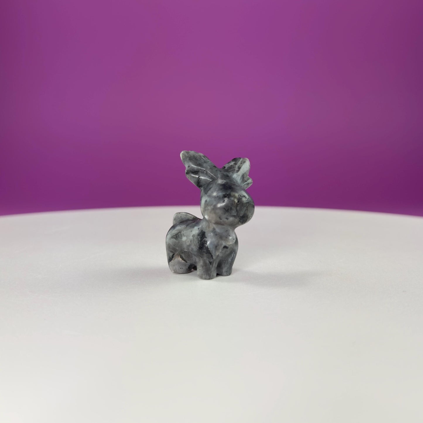 Mini Reindeer Crystal Carving-Choice of Stone, Mini Collectable