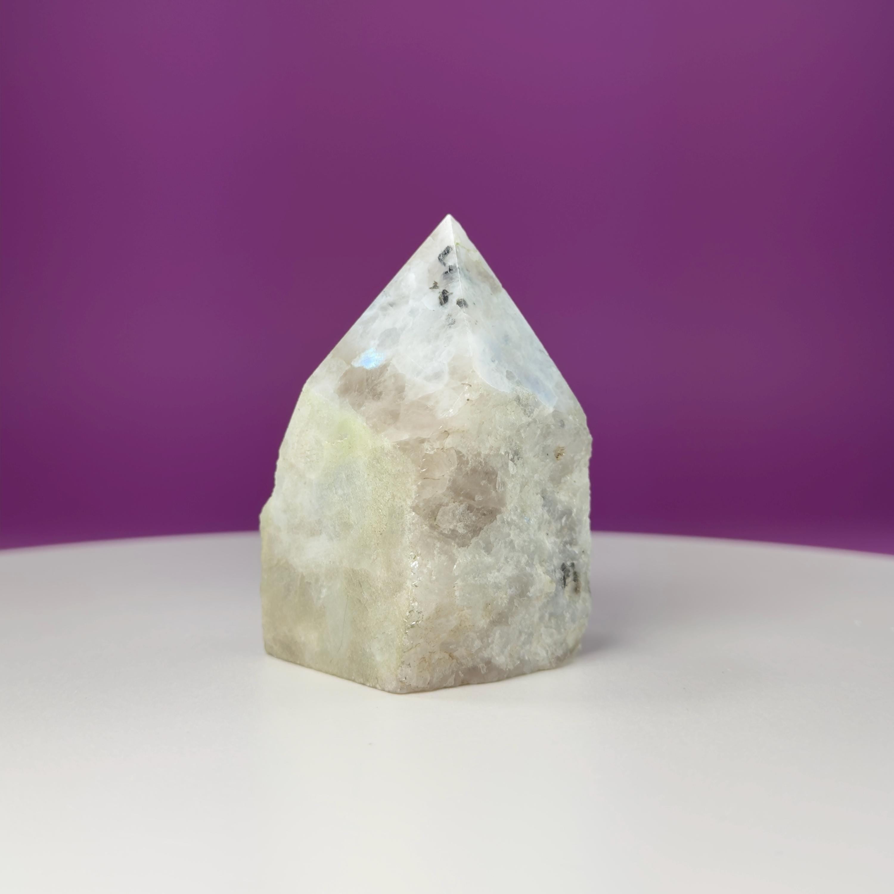 Rainbow Moonstone Top Polished Point