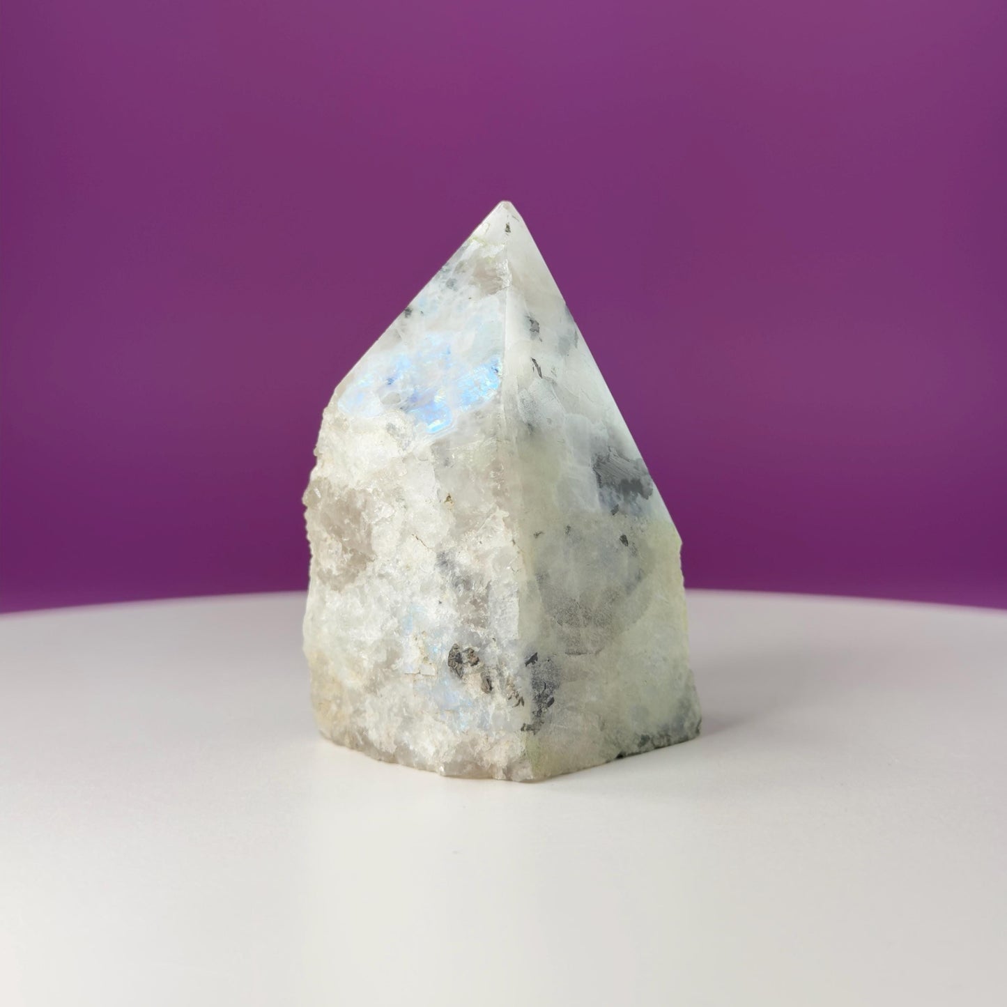 Rainbow Moonstone Top Polished Point