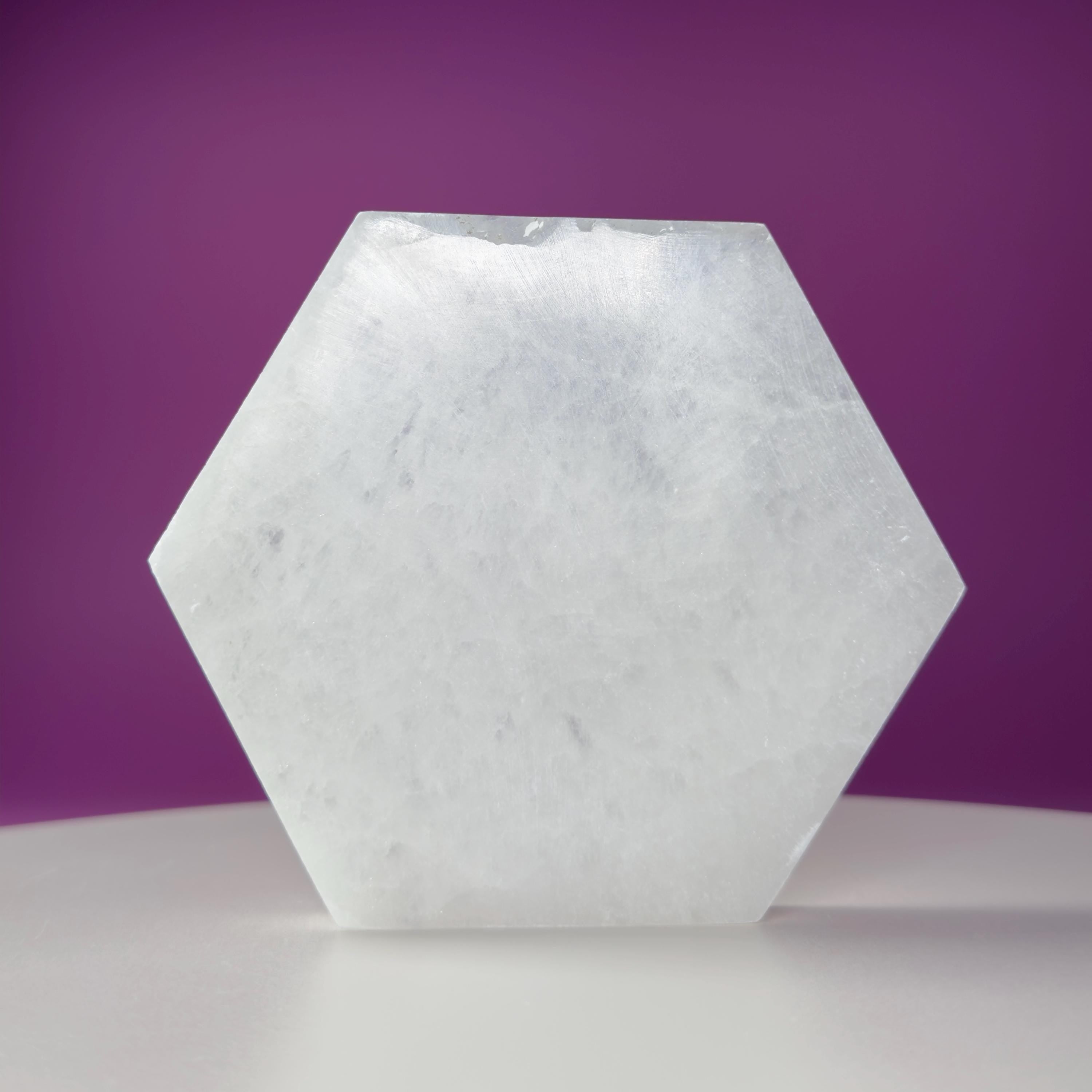 Selenite Hexagon Plate, Akoni's Misfit Crystal
