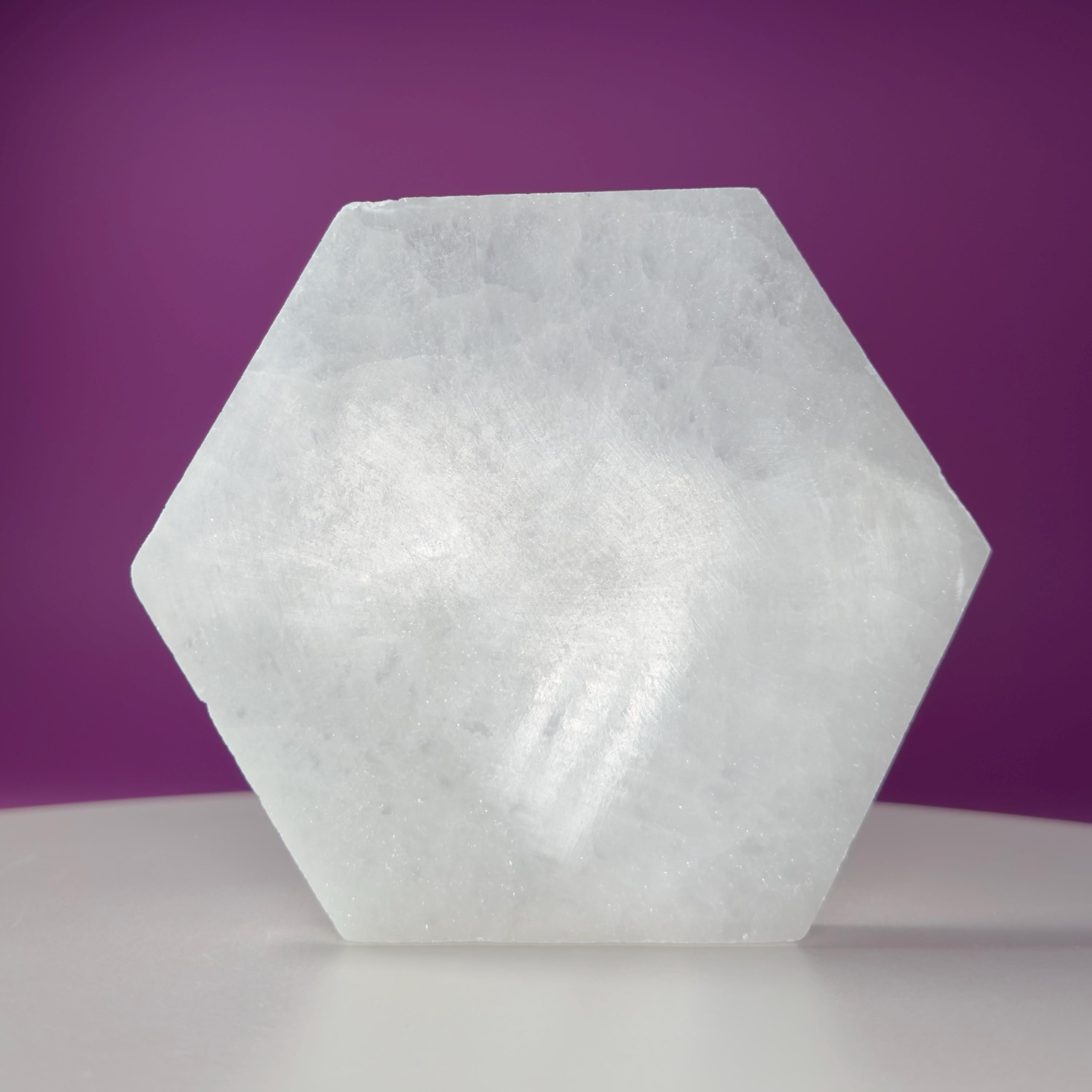 Selenite Hexagon Plate, Akoni's Misfit Crystal