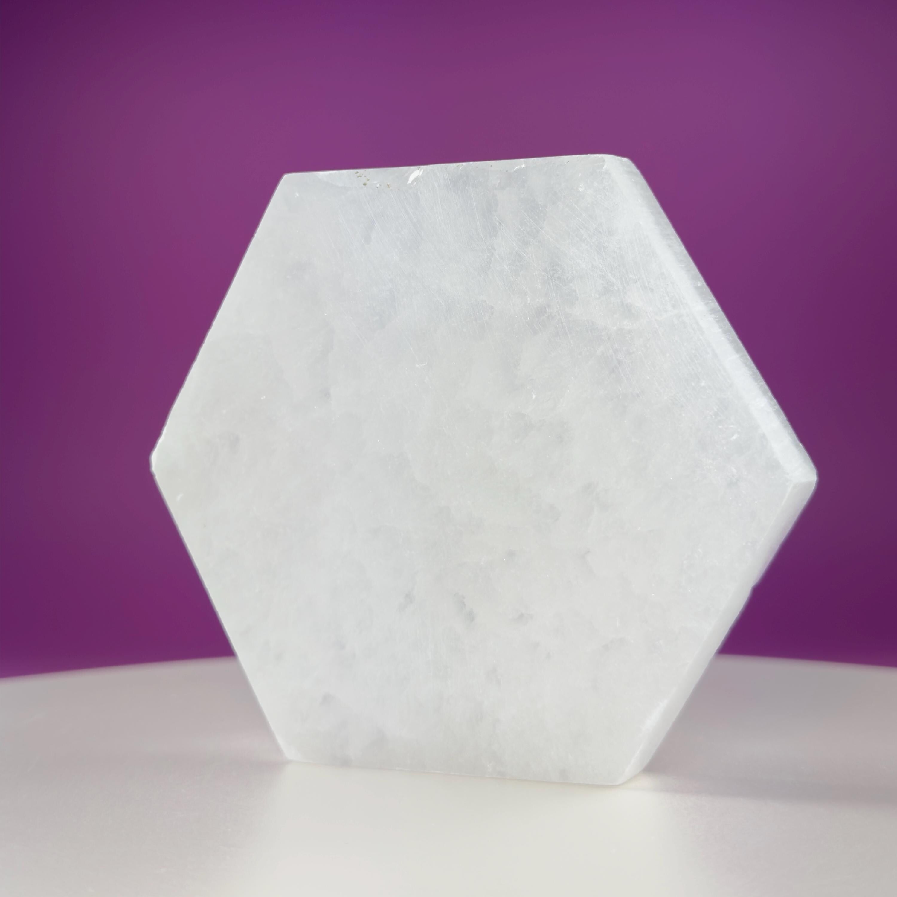 Selenite Hexagon Plate, Akoni's Misfit Crystal
