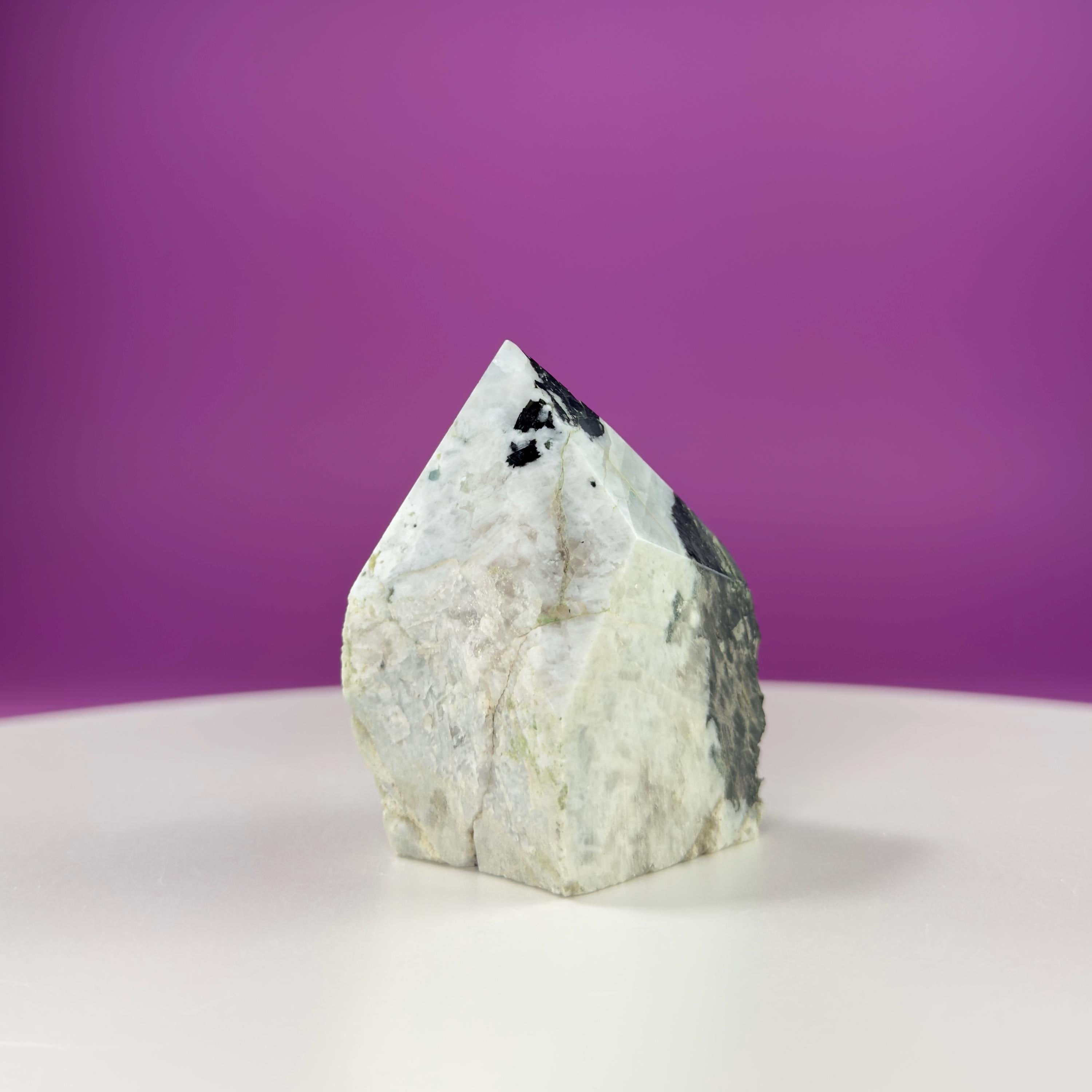 Rainbow Moonstone Top Polished Point