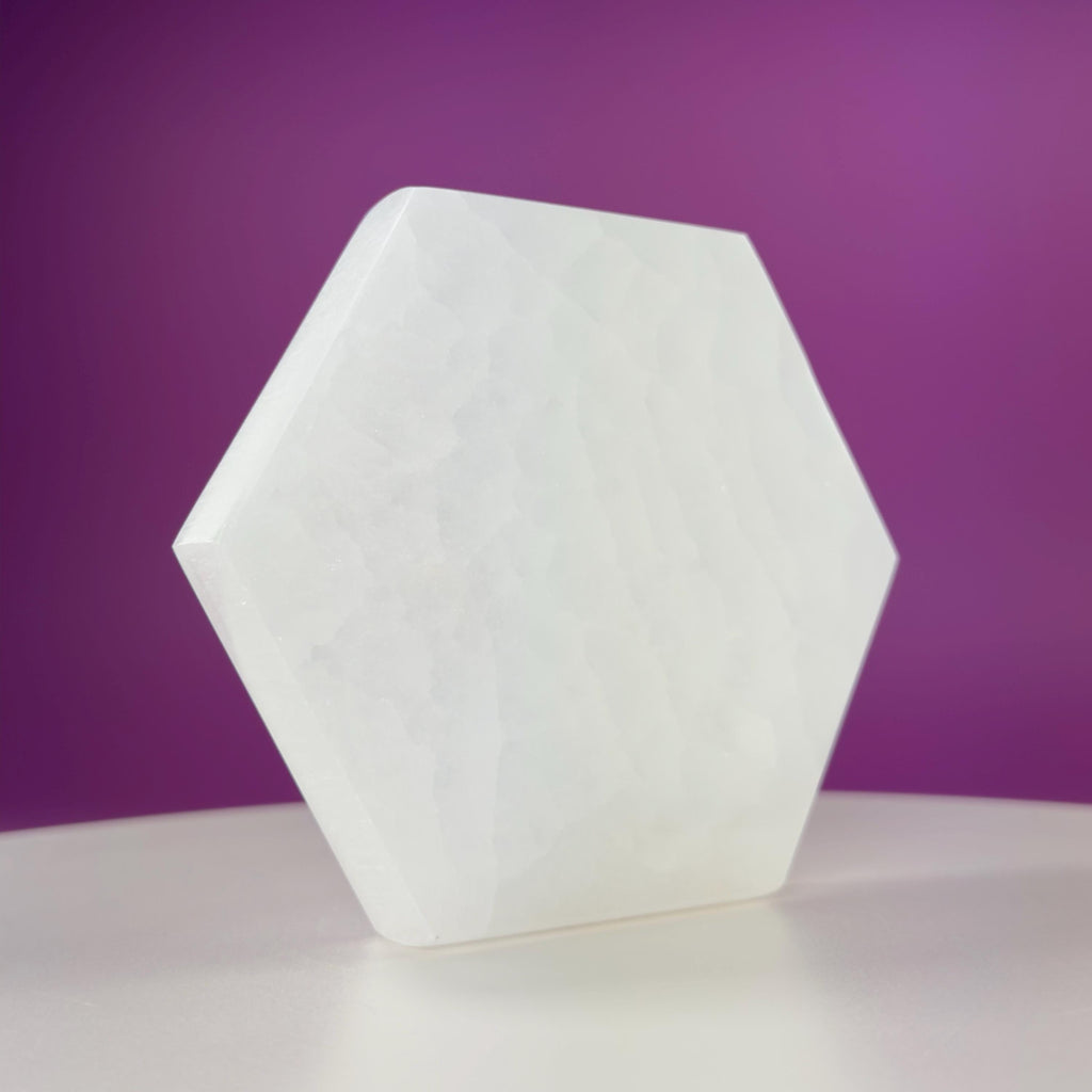 Selenite Hexagon Plate