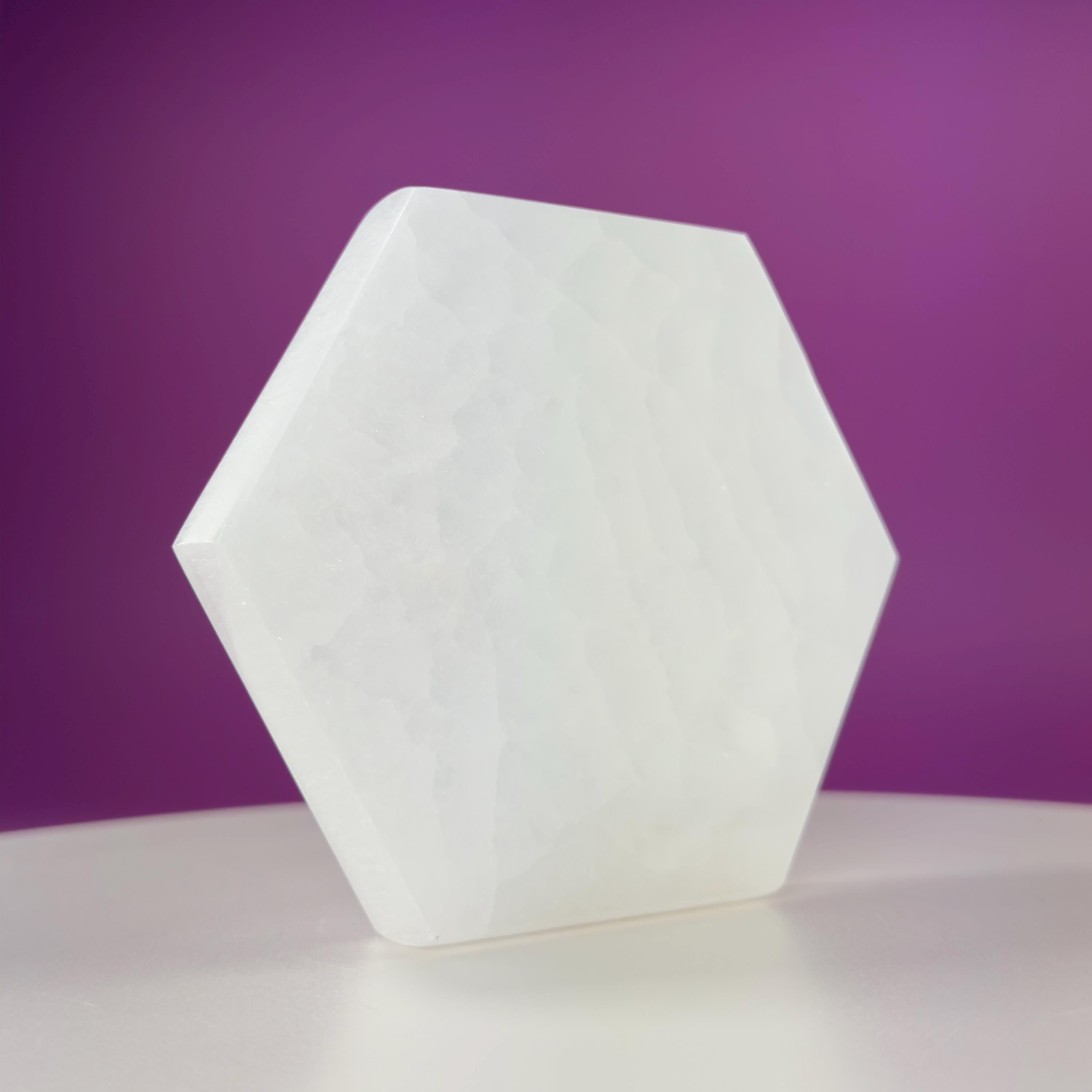 Selenite Hexagon Plate