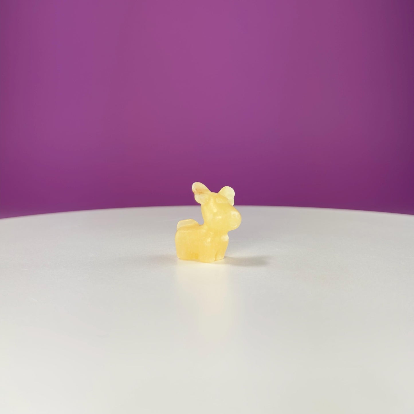 Small Mini Reindeer Crystal Carving-Choice of Stone