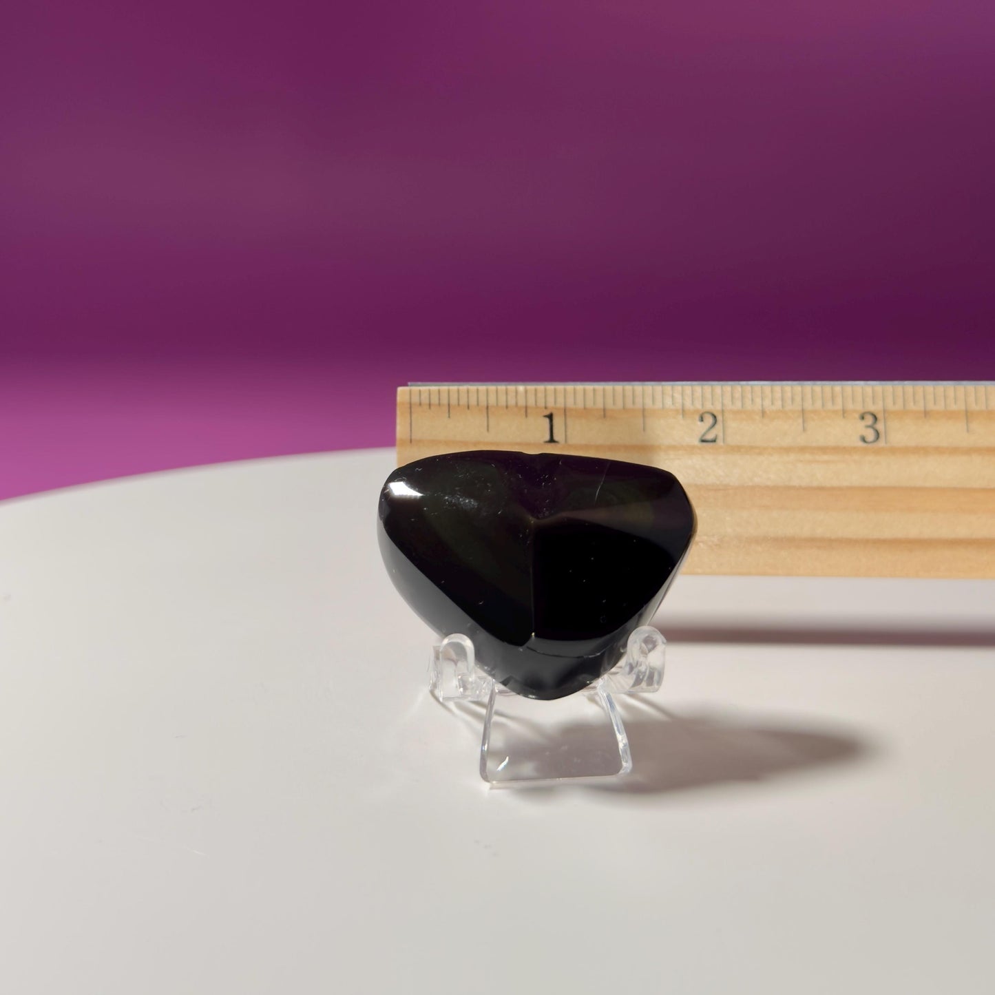 Mini Rainbow Obsidian Heart Carving (Mexico)