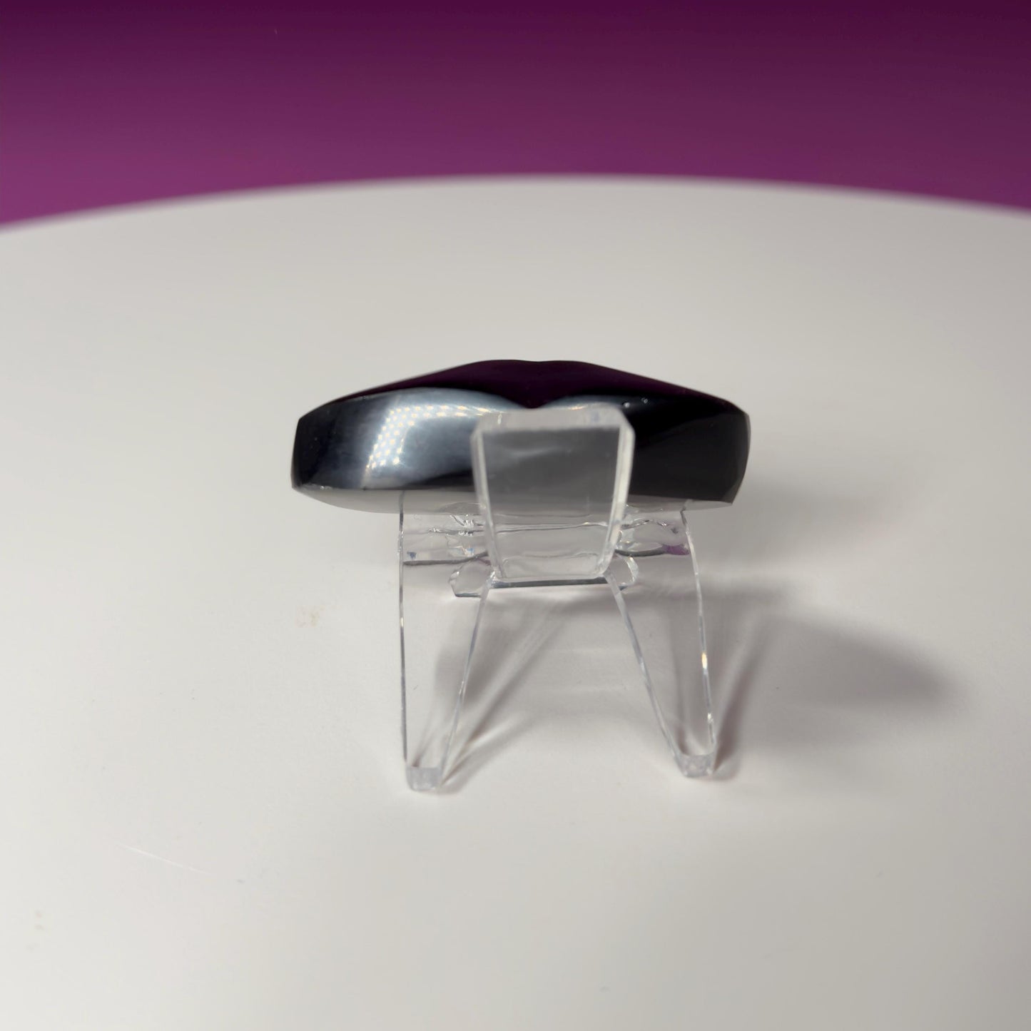 Mini Rainbow Obsidian Heart Carving (Mexico)