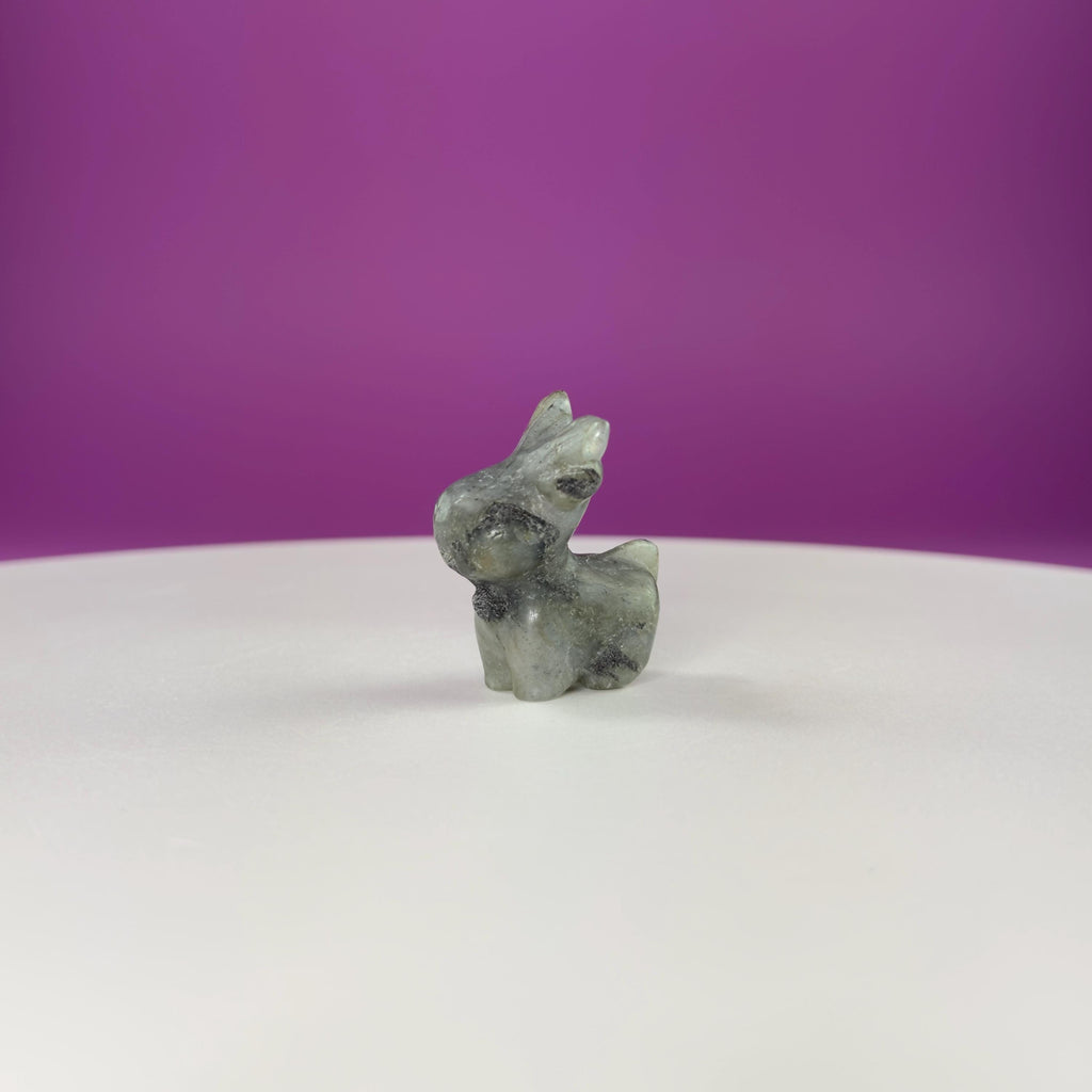 Mini Reindeer Crystal Carving-Choice of Stone, Mini Collectable