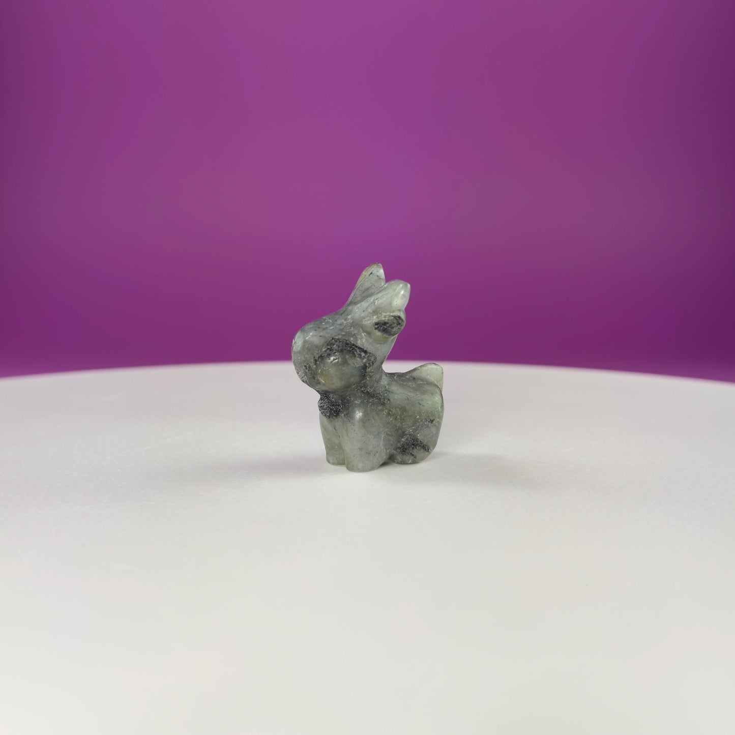 Mini Reindeer Crystal Carving-Choice of Stone, Mini Collectable