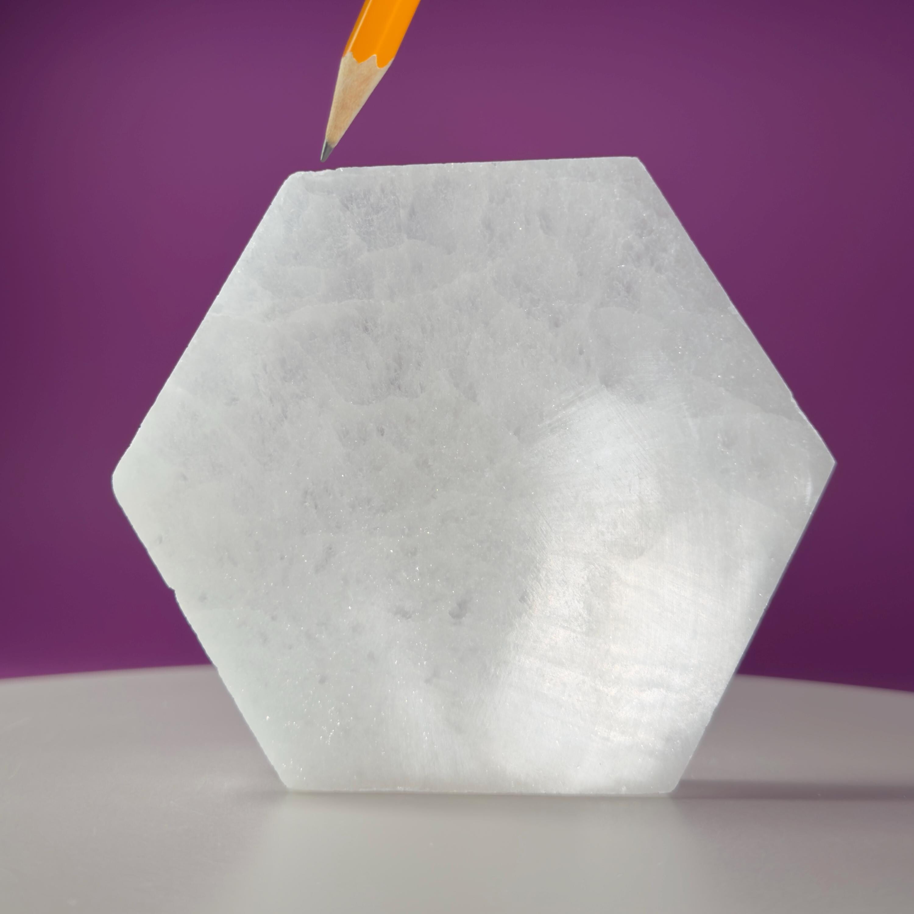 Selenite Hexagon Plate, Akoni's Misfit Crystal
