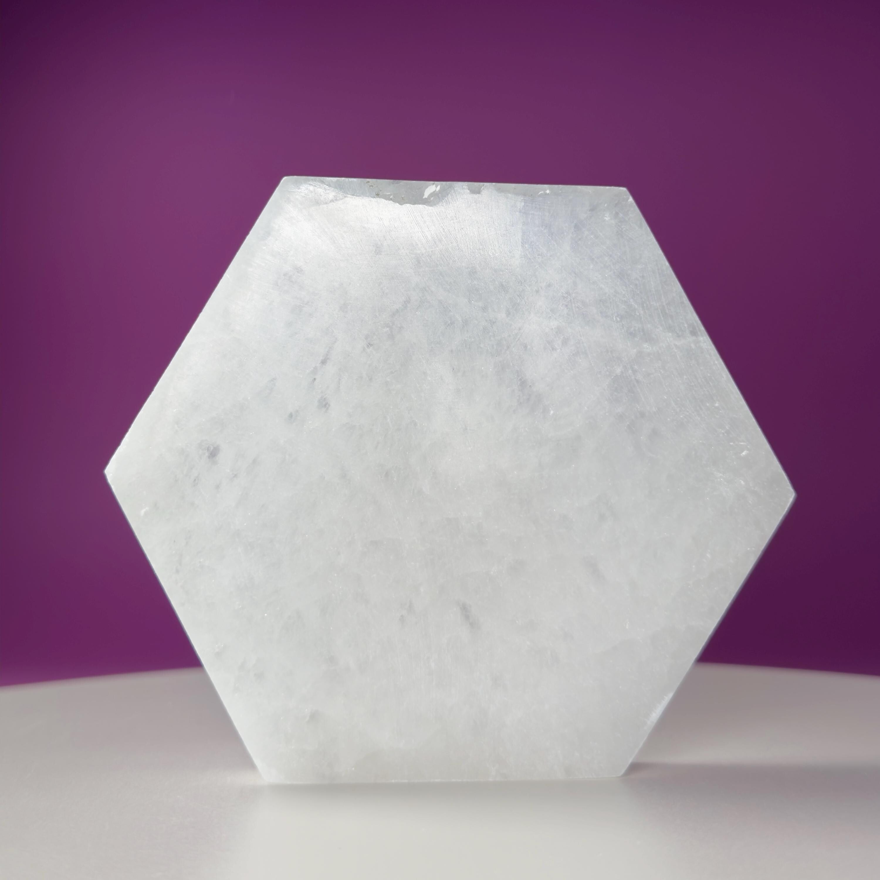 Selenite Hexagon Plate, Akoni's Misfit Crystal