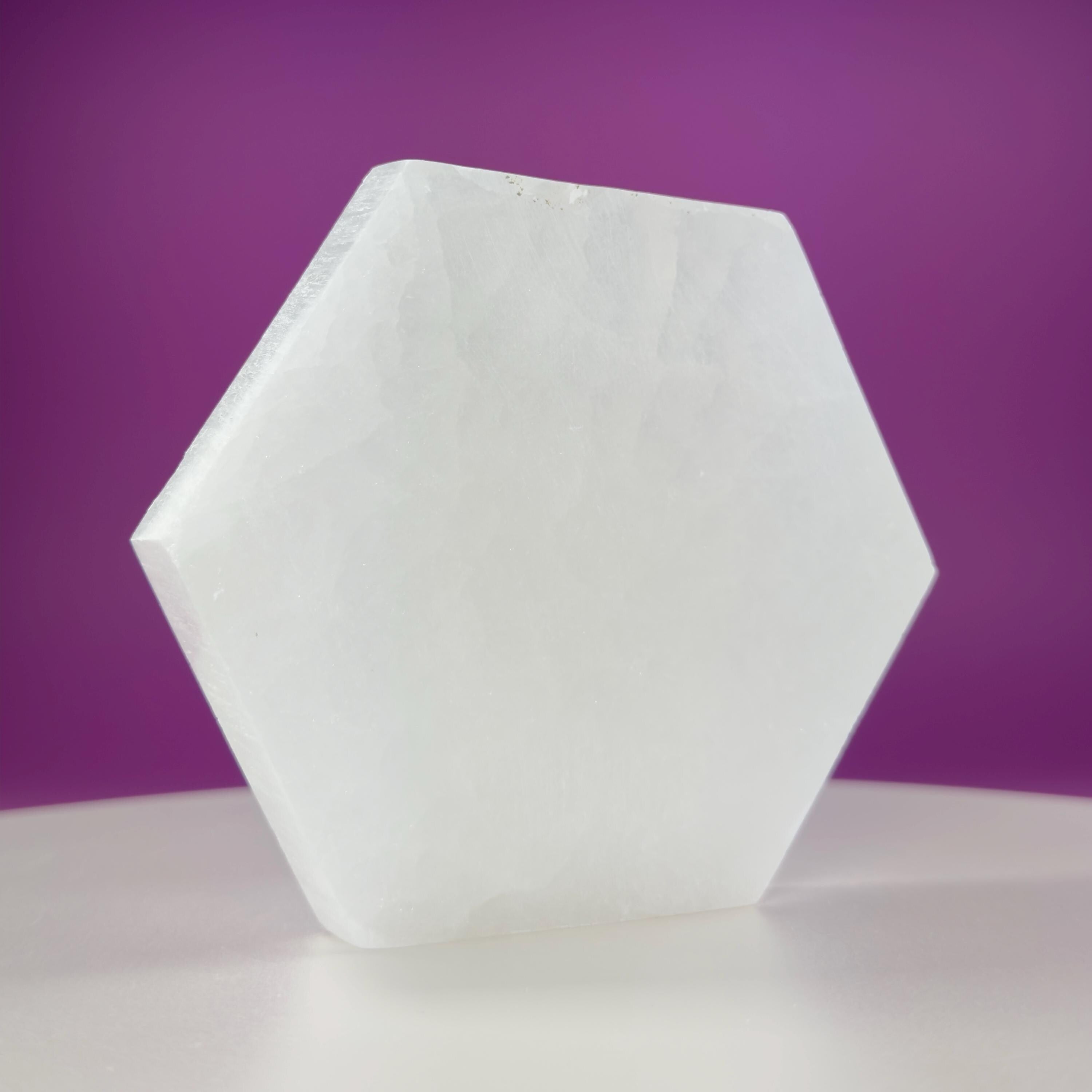 Selenite Hexagon Plate, Akoni's Misfit Crystal