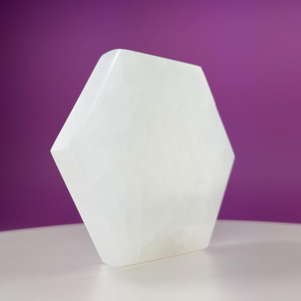 Selenite Hexagon Plate