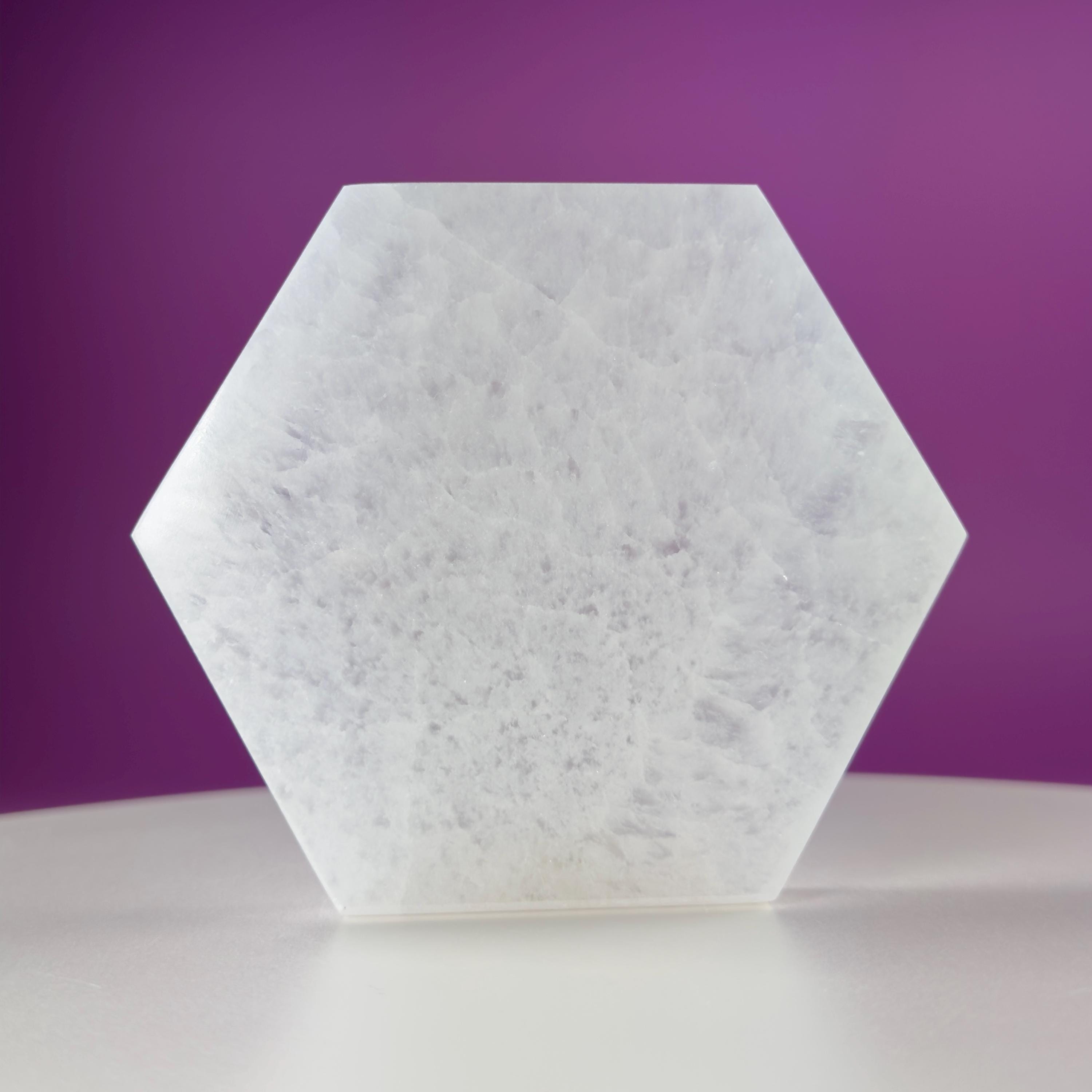 Selenite Hexagon Plate