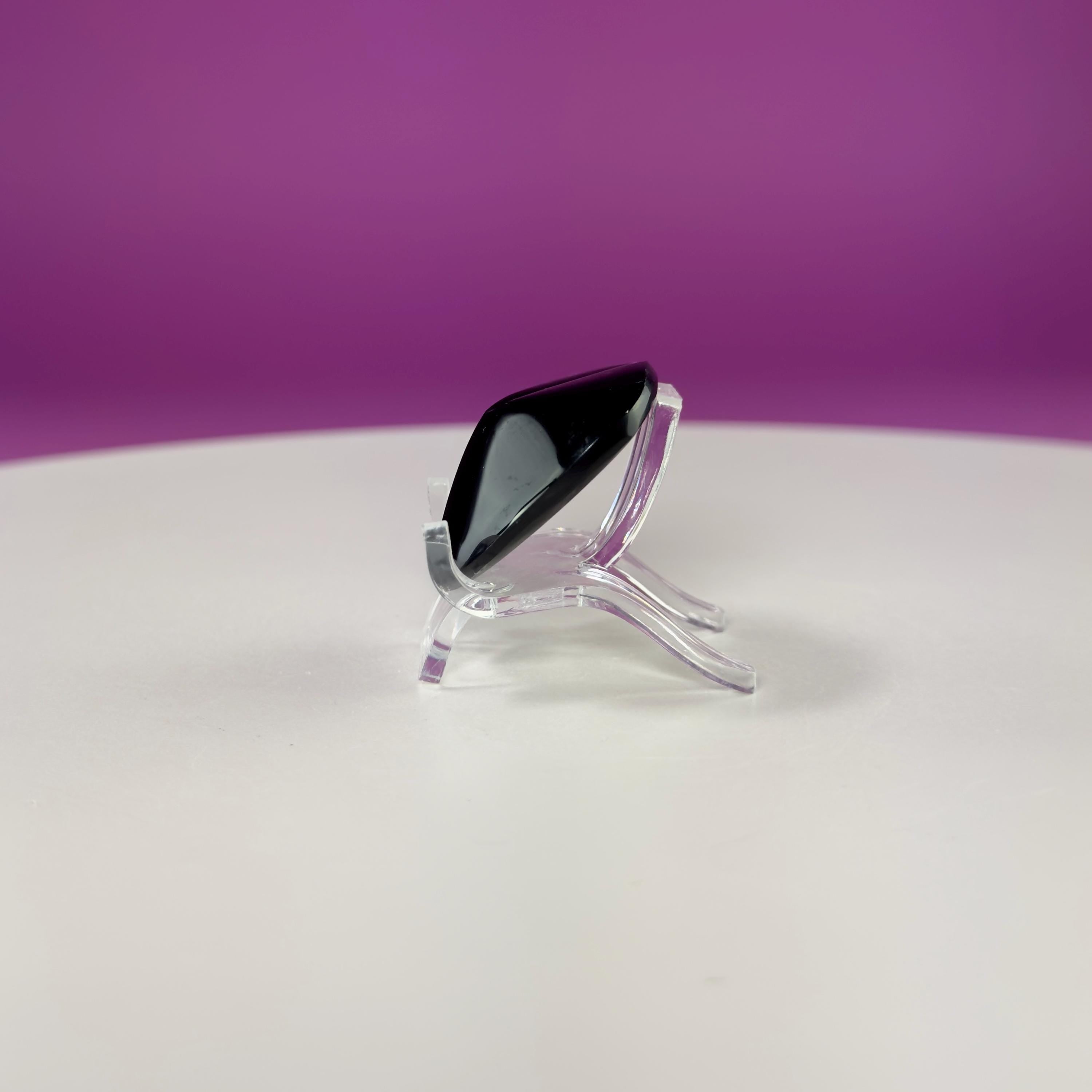 Mini Rainbow Obsidian Heart Carving (Mexico)