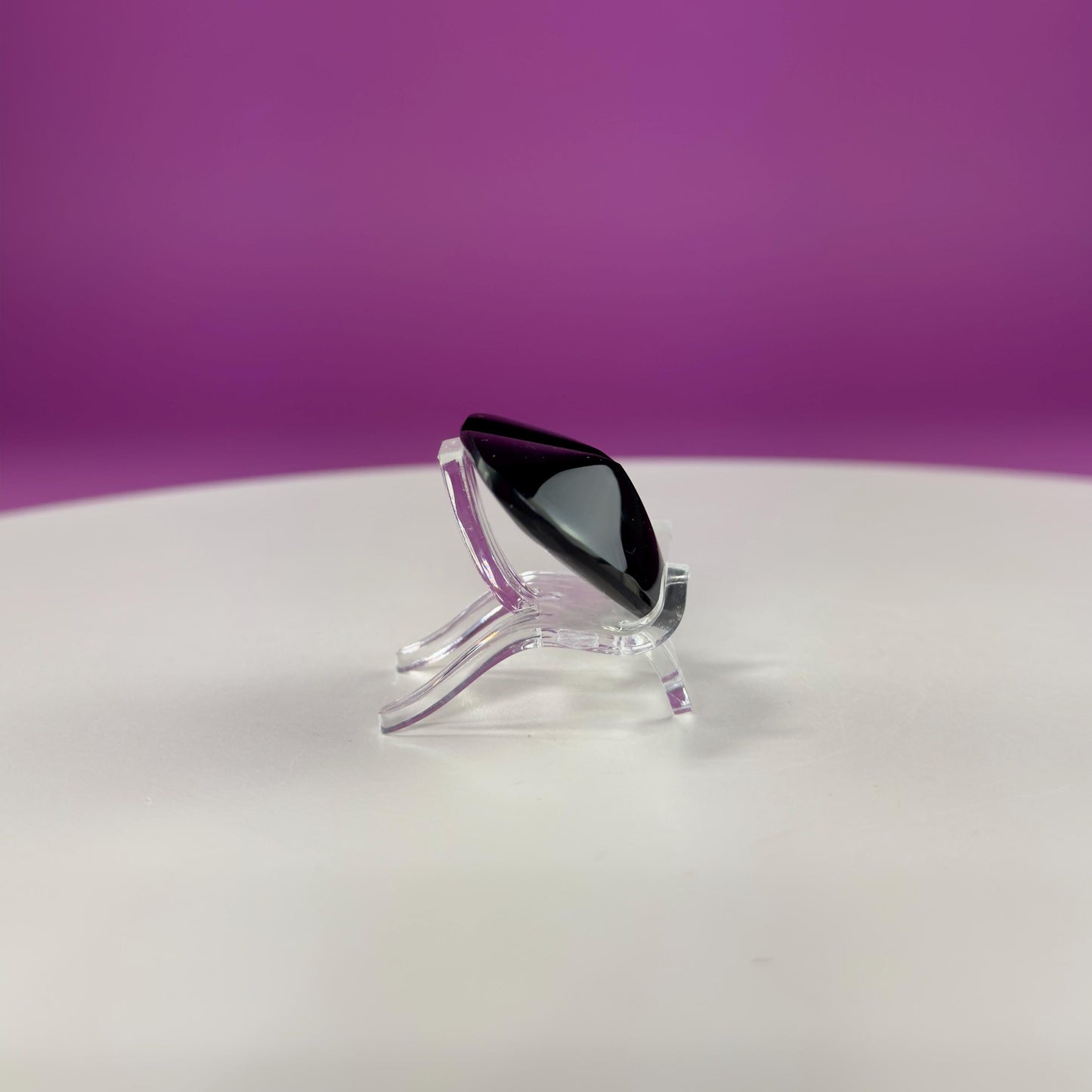 Mini Rainbow Obsidian Heart Carving (Mexico)