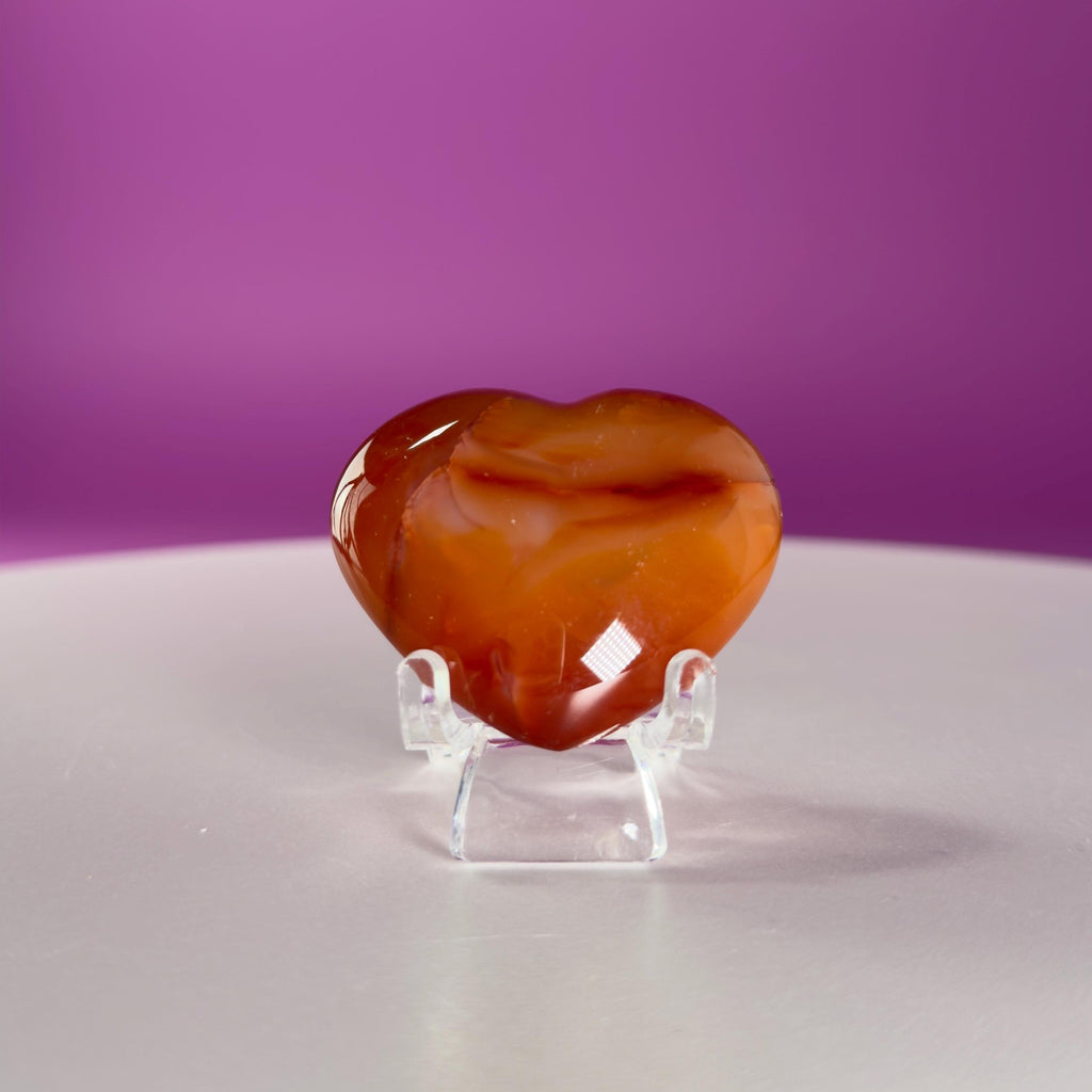 Carnelian Heart Carving, Choice of Stone