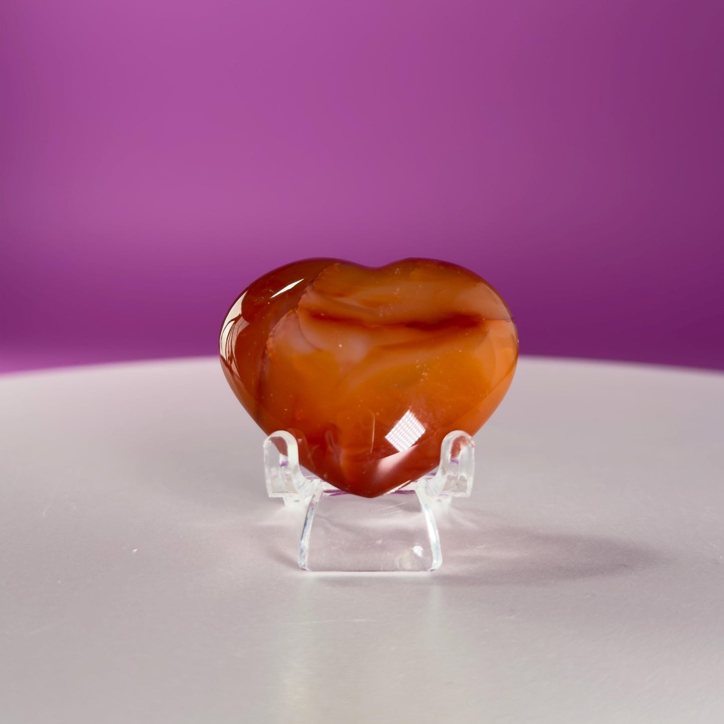 Carnelian Heart Carving, Choice of Stone