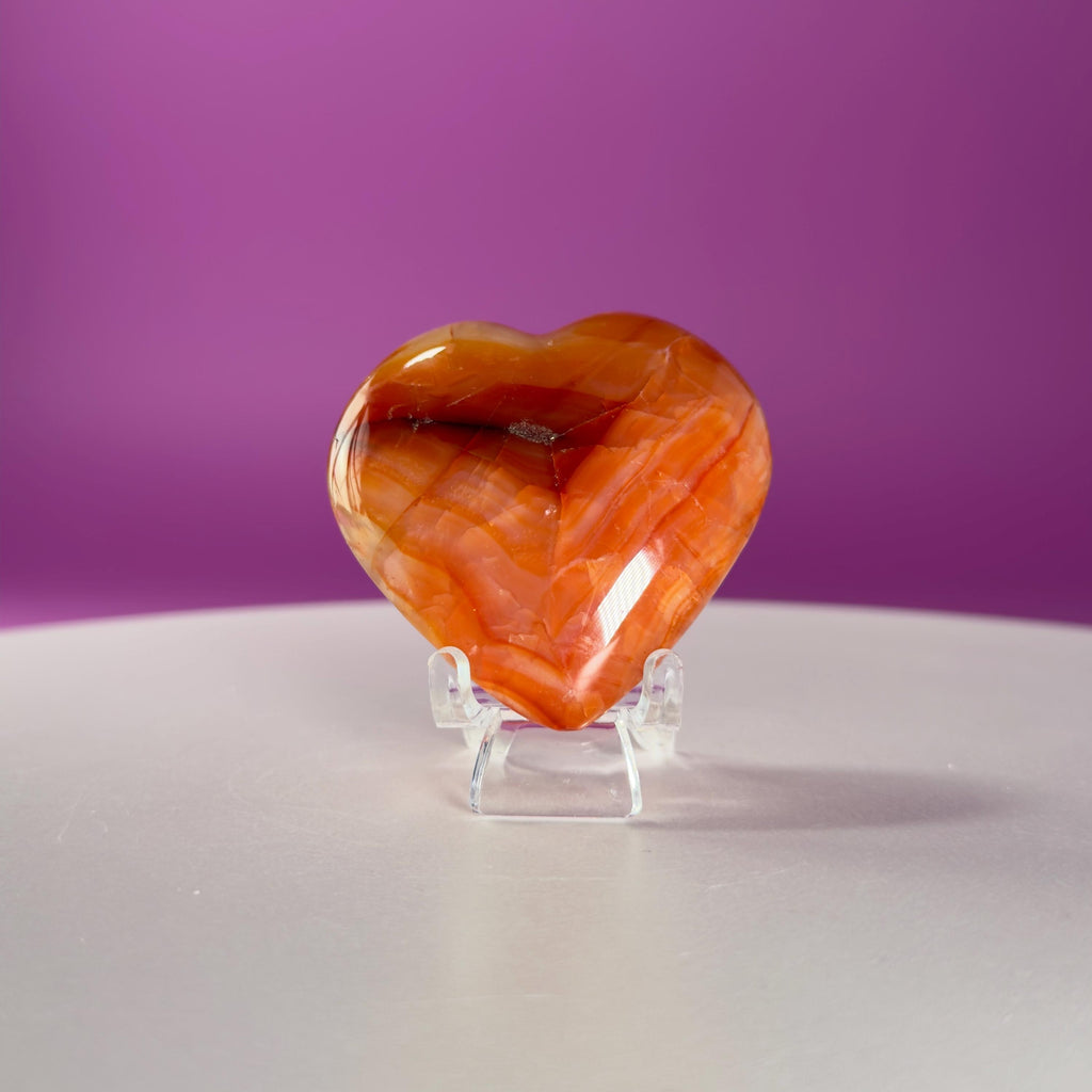 Carnelian Heart Carving, Choice of Stone