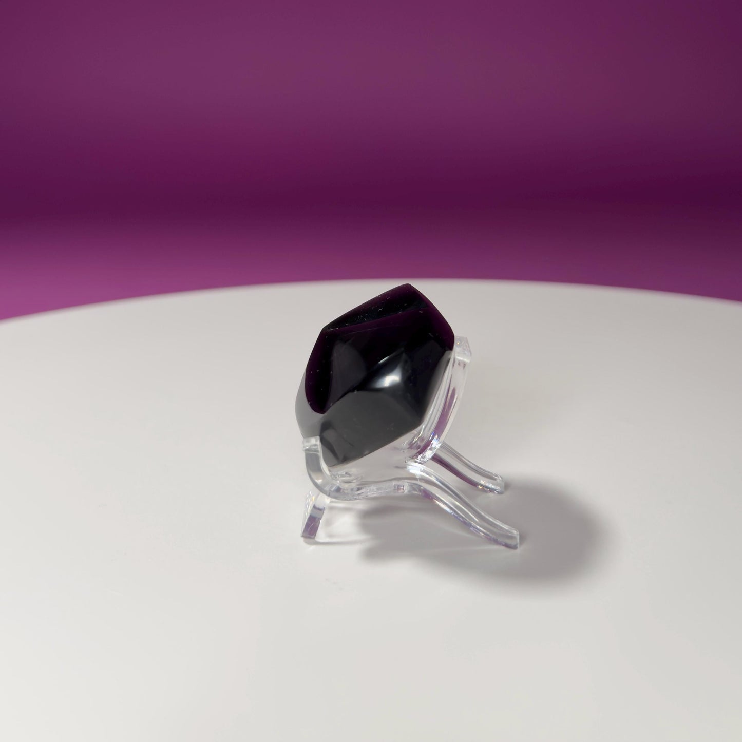 Mini Rainbow Obsidian Heart Carving (Mexico)