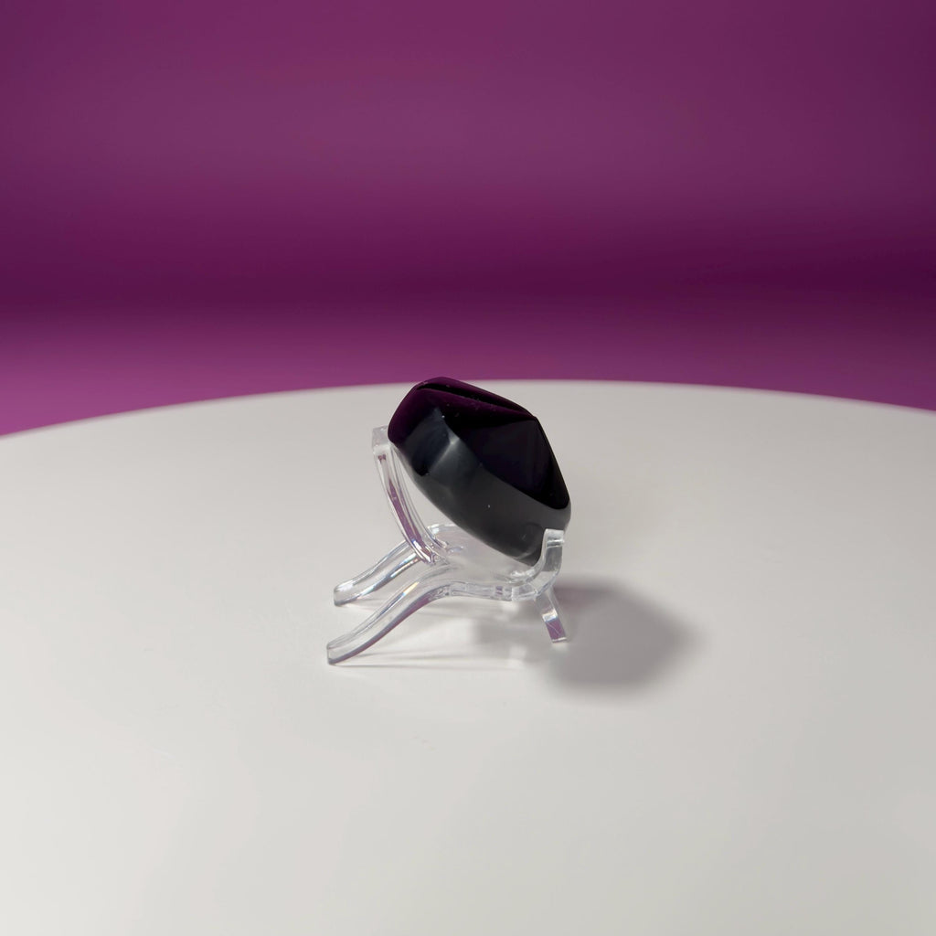 Mini Rainbow Obsidian Heart Carving (Mexico)