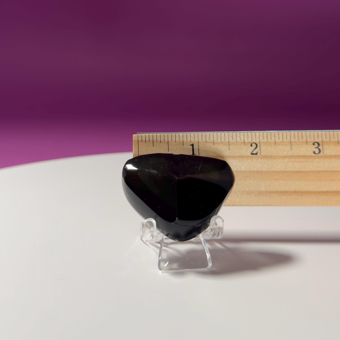 Mini Rainbow Obsidian Heart Carving (Mexico)