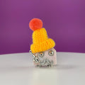 Pink Opal Crystal Robot Figurine  Healing Stone Decor