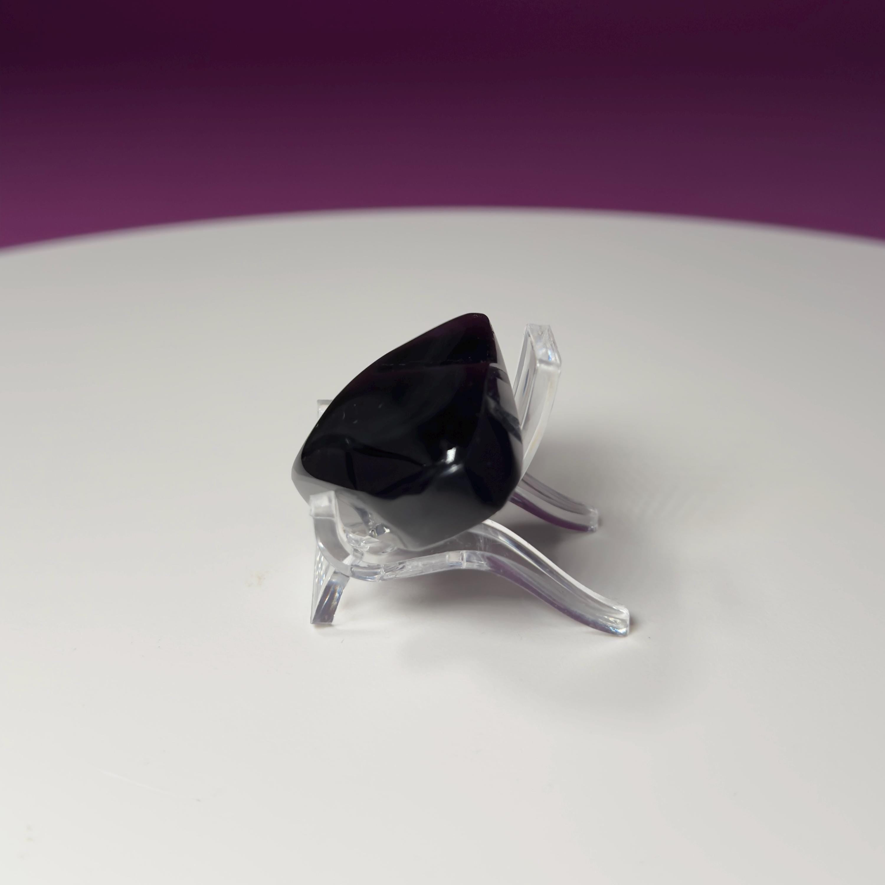 Mini Rainbow Obsidian Heart Carving (Mexico)