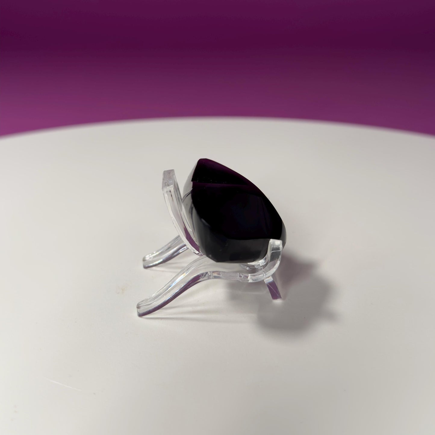 Mini Rainbow Obsidian Heart Carving (Mexico)