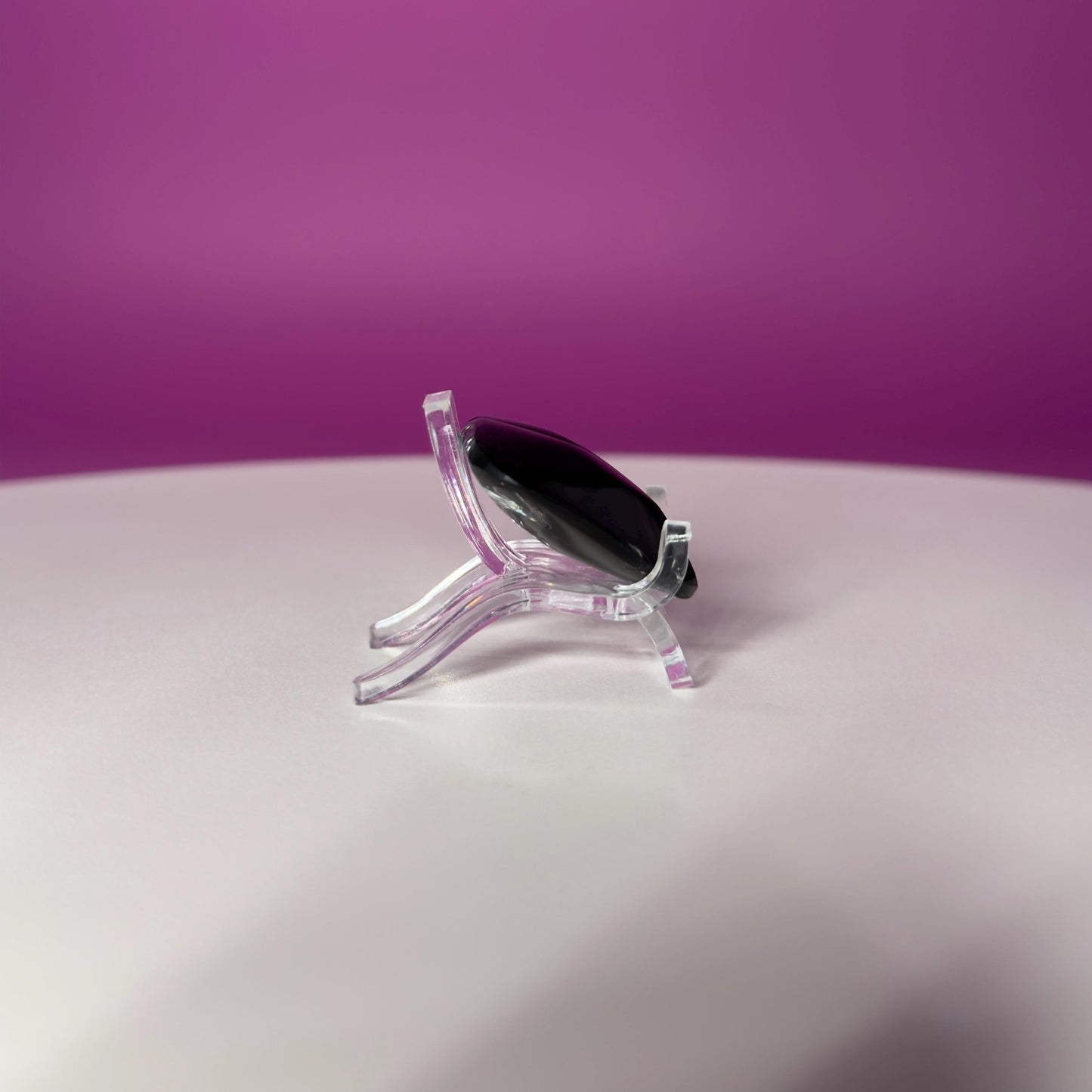 Mini Rainbow Obsidian Heart Carving (Mexico)