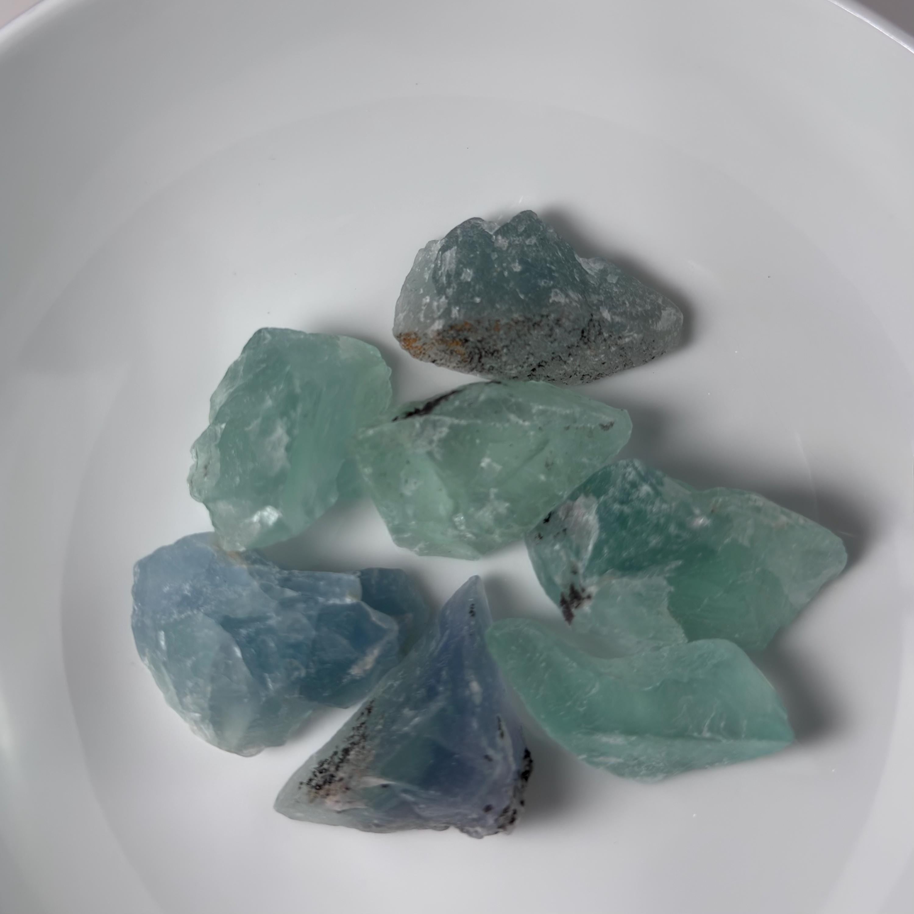 Fluorite Rough Stones-Natural Crystal Chunk Mix (7-8 pieces per bag)