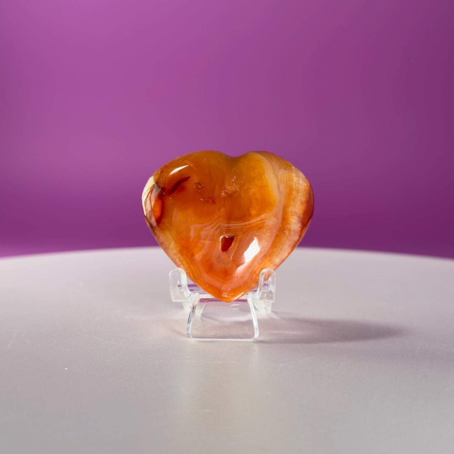 Carnelian Heart Carving, Choice of Stone