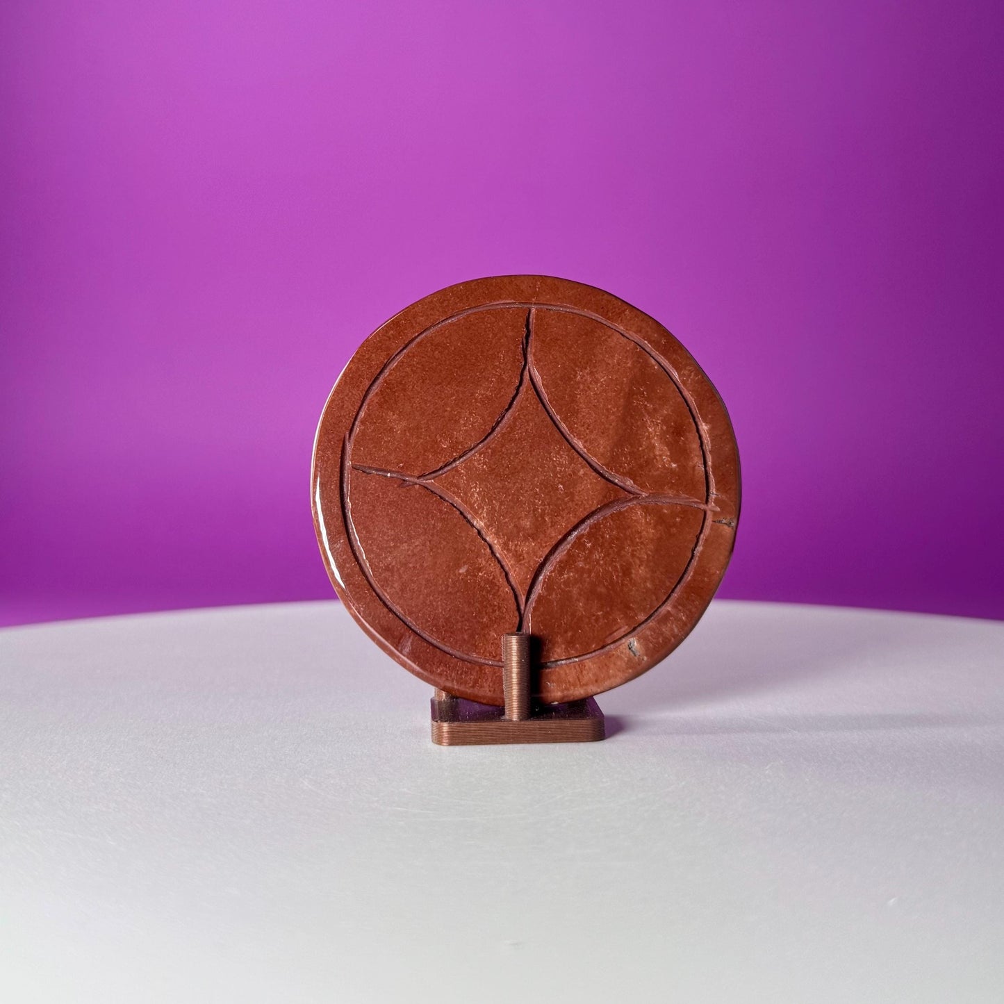 Red Jasper Money Coin  Abundance, Stability & Manifestation Energy